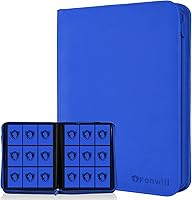 Vista 28 de Carpeta de tarjetas coleccionables de 9 bolsillos, libro de tarjetas premium para 360 tarjetas, álbum de tarjetas resistente para tarjetas