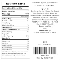 Vista 2 de Fruidles Gomitas de bayas rojas y azules, gomitas de frambuesas surtidas, aptas para alérgicos, sin OMG, sin edulcorantes artificiales