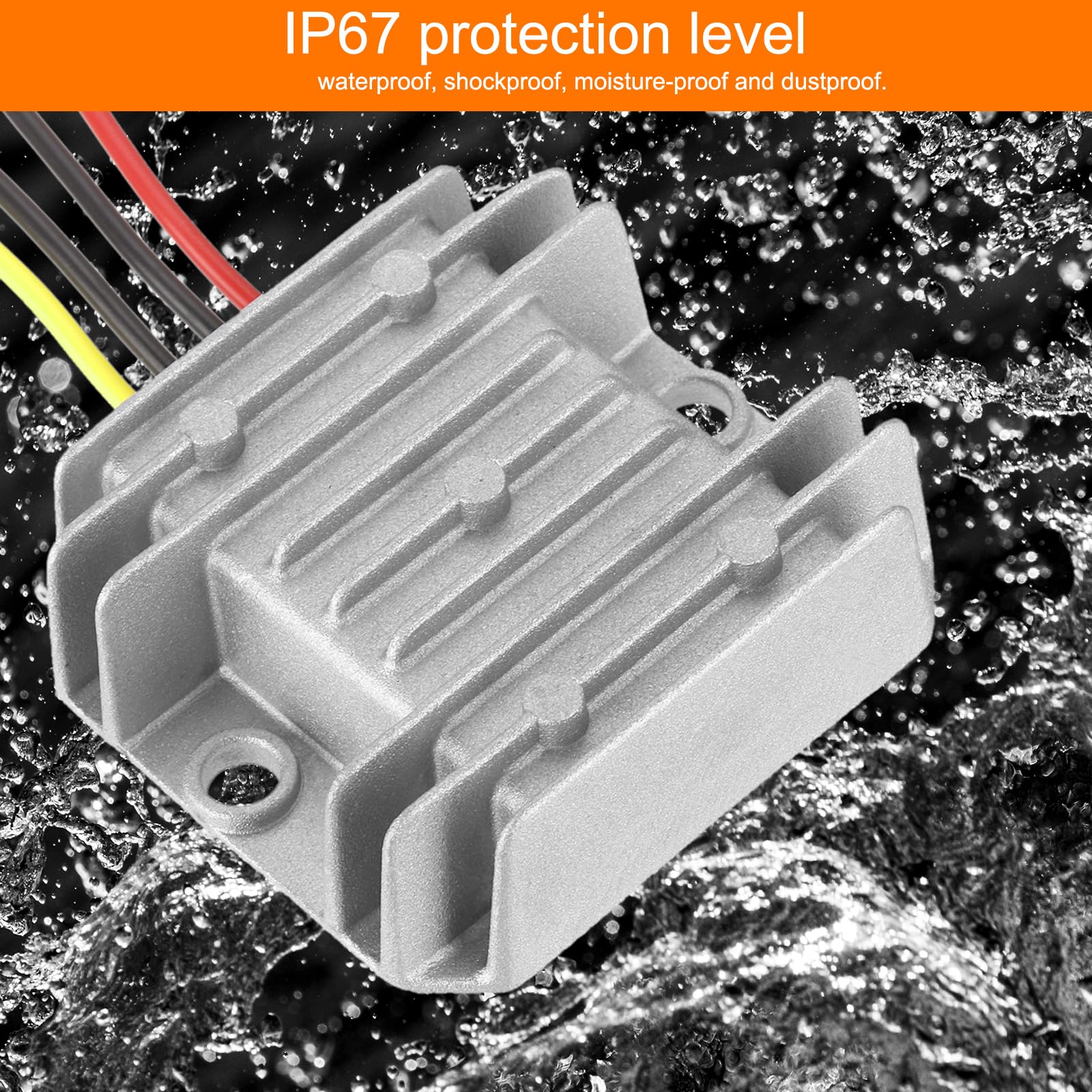 QUARKZMAN DC 12V naar DC 3,3V spanningsomvormer 3A 10W step-down-converter spanningsreductor IP67 waterdichte transformator, voedingsmodule netadapter voor auto, vrachtwagen, zonne-installatie
