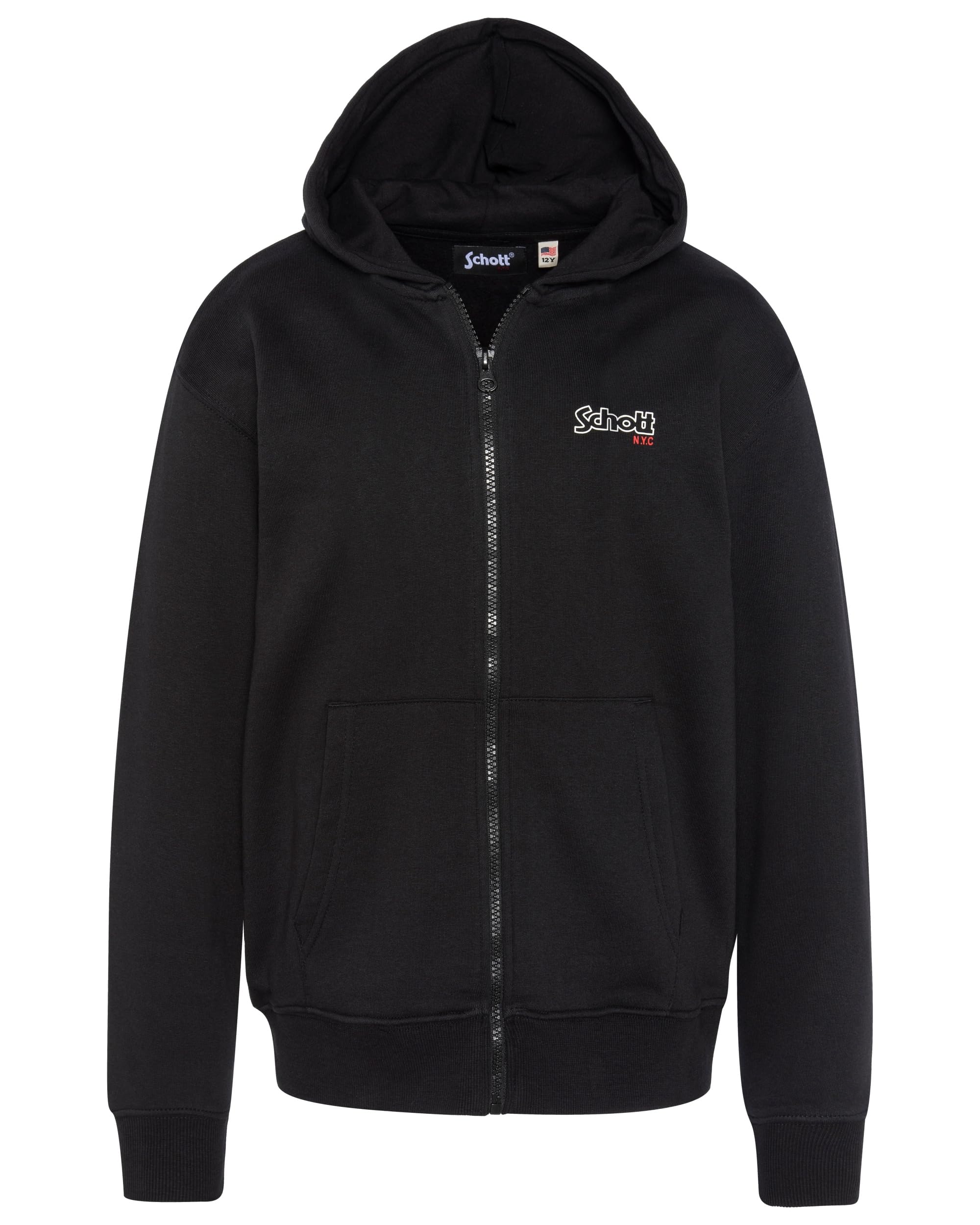 Schott NYC Swhsamb Felpa con Cappuccio Unisex-Bambini e Ragazzi
