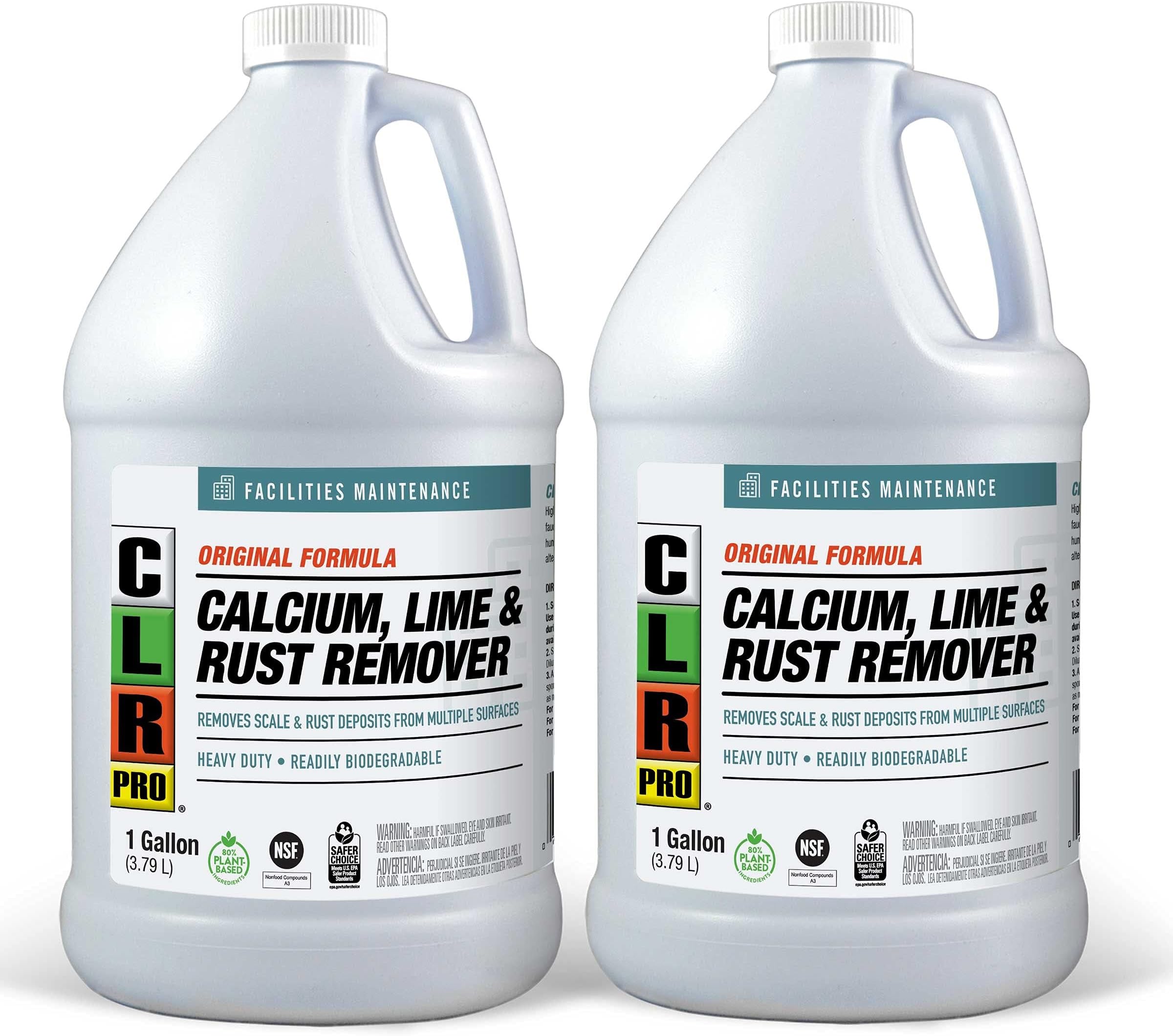 PRO Calcium, Lime and Rust Remover, 1 Gallon Bottle (Pack of 2)