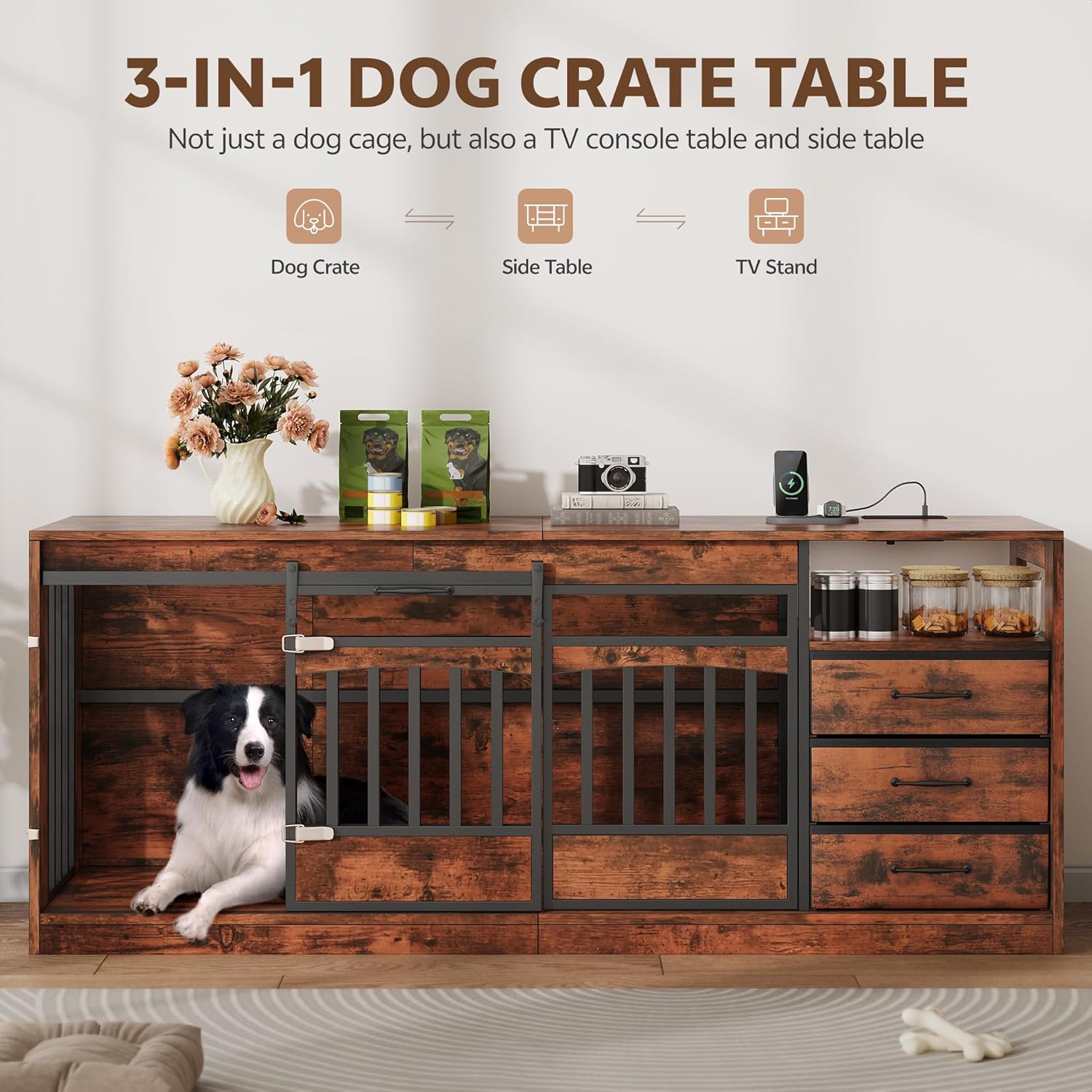 Stylish & Functional: The Ultimate Large Dog Crate Furniture Review