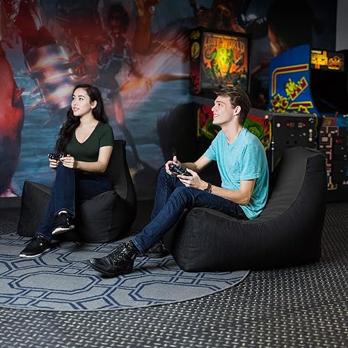 Miniatura 7 de Jaxx Pixel Gamer - Puf de vinilo de alta calidadmezclilla oscura, negro