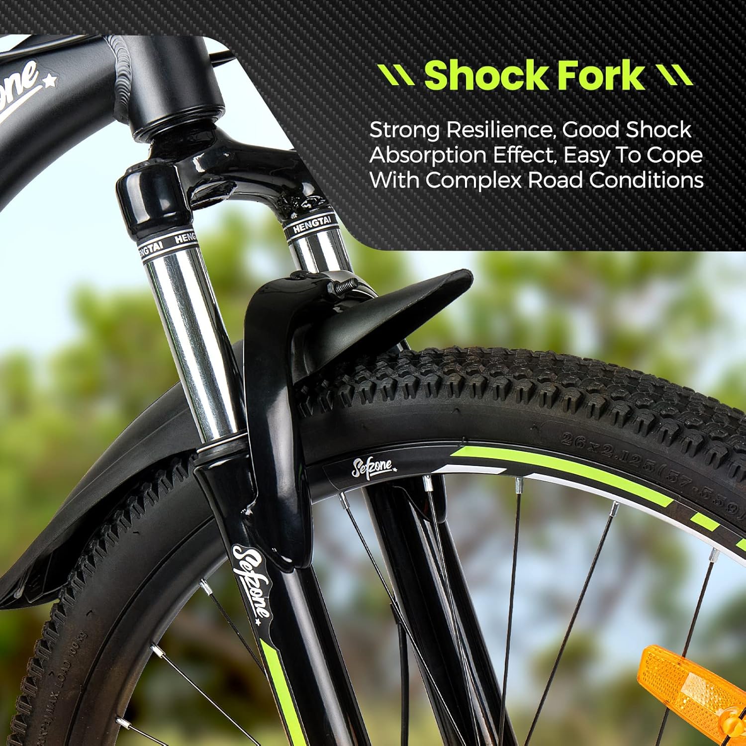 SEFZONE MD300 Mountain Bike Adults, Shimano 21 Speeds Drivetrain, 26-Inch Wheels, Suspension Fork, Dual Disc Brake, Aluminum Alloy Frame, Lightweight : Sports & Outdoors