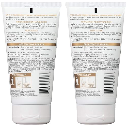 Miniatura 2 de LOreal Paris Age Perfect Cream Cleanser 2 unidades