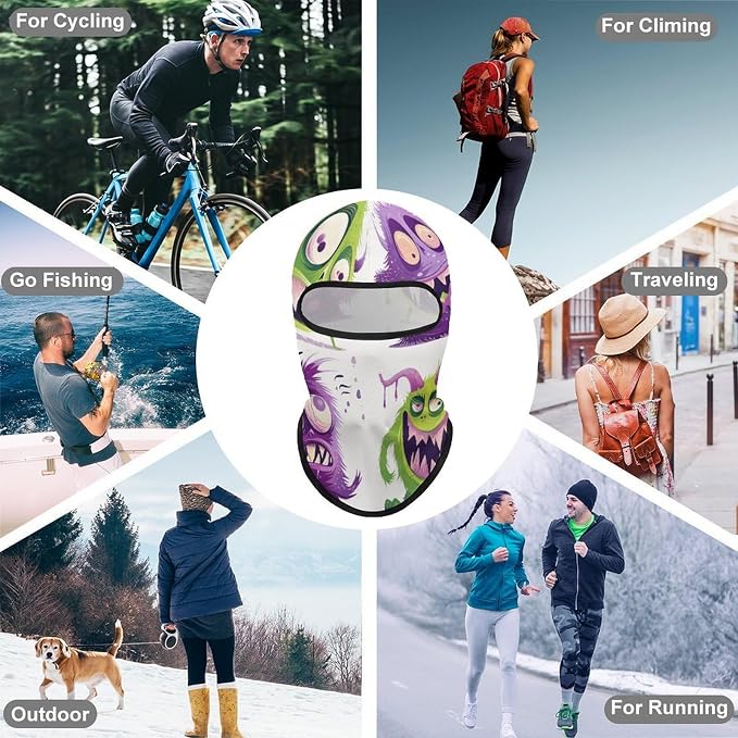 Balaclava para ciclismo y esquí unisex con protección solar miniatura 6
