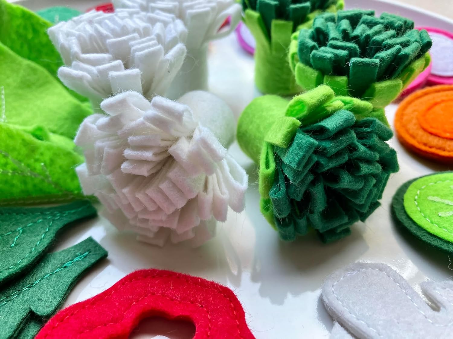 Vegetables Set (Large Set) - Handmade Educational Montessori Kitchen Toys for Toddlers Ages 2-6 and Older Children - Pretend Cooking Dramatic Play