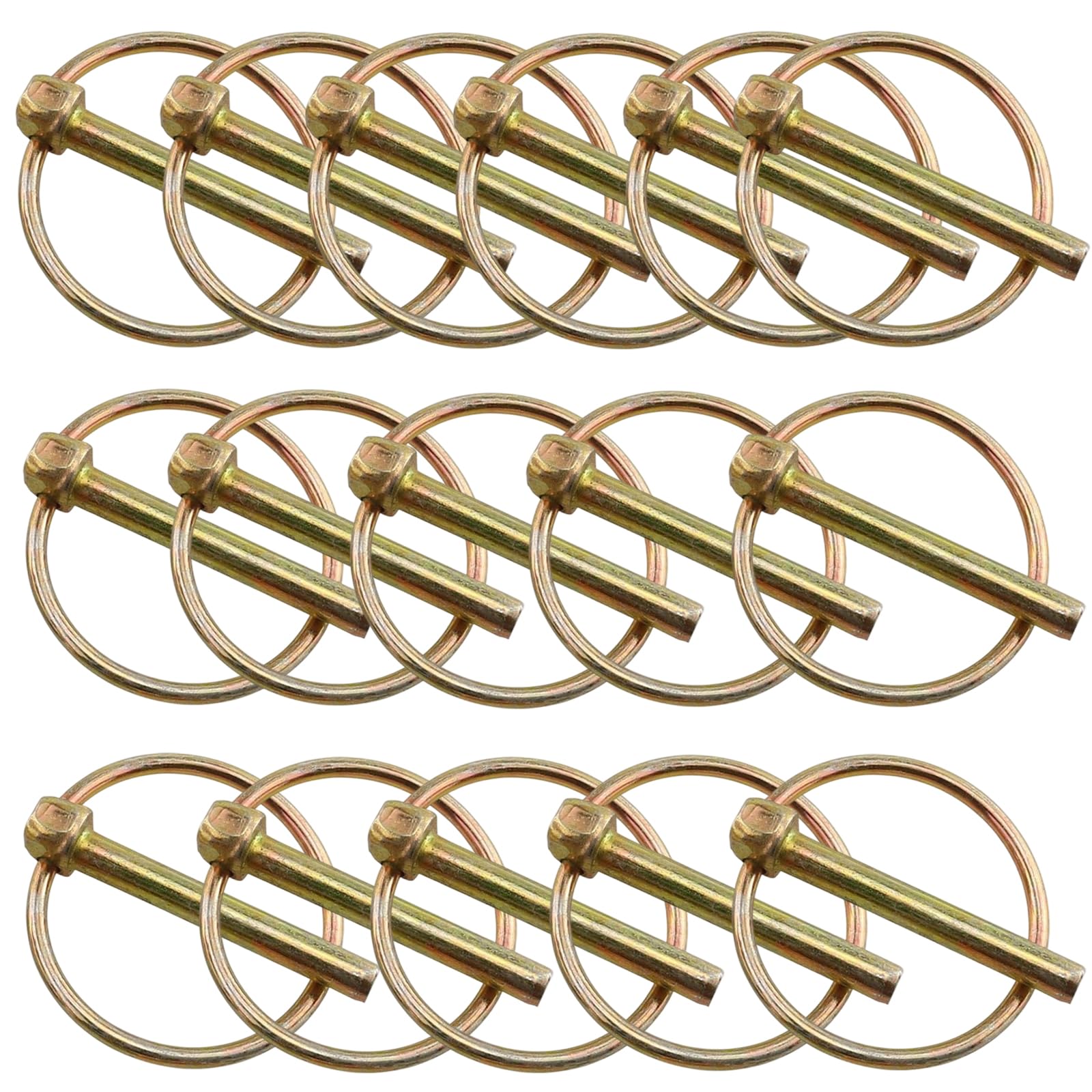 Lynch Pin, M6*45mm Safety Pins with Ring Lock, 16 Pcs