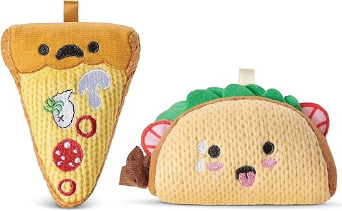 Maurice & Armando - Juguete de punto de peluche de 4 pulgadas, lindos juguetes de peluche coleccionables, paquete de 2