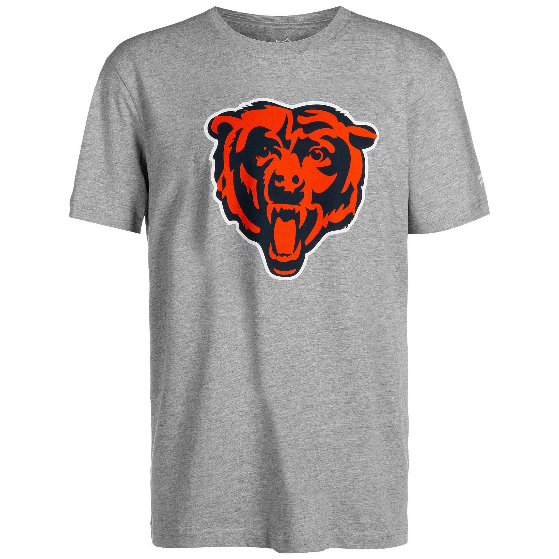 Fanatics Unisex Grey / Red Nfl Crew Chicago Bears Men's T-Shirt, Xxl