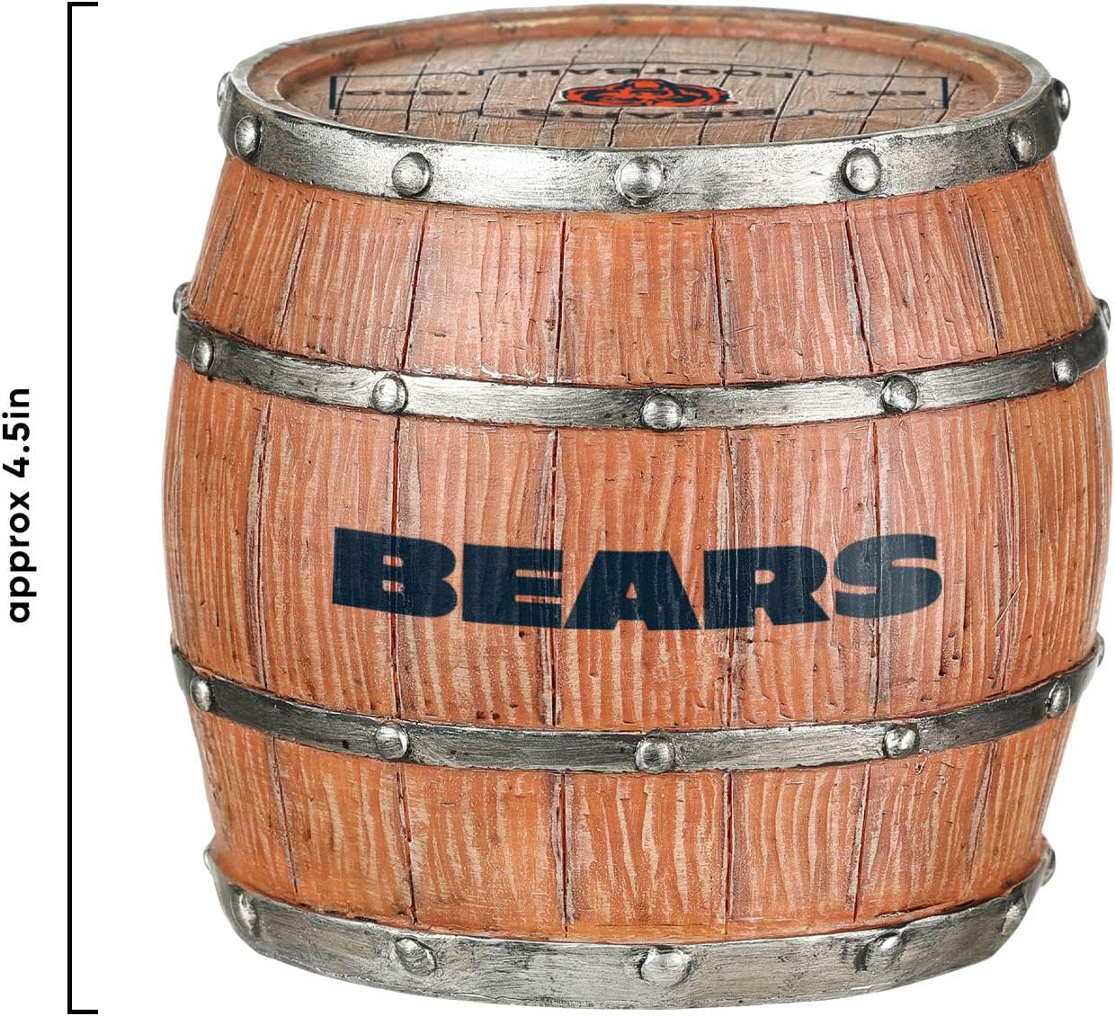 FOCO NFL Team Logo 5-Pack Barrel Beverage Drink Coaster Set