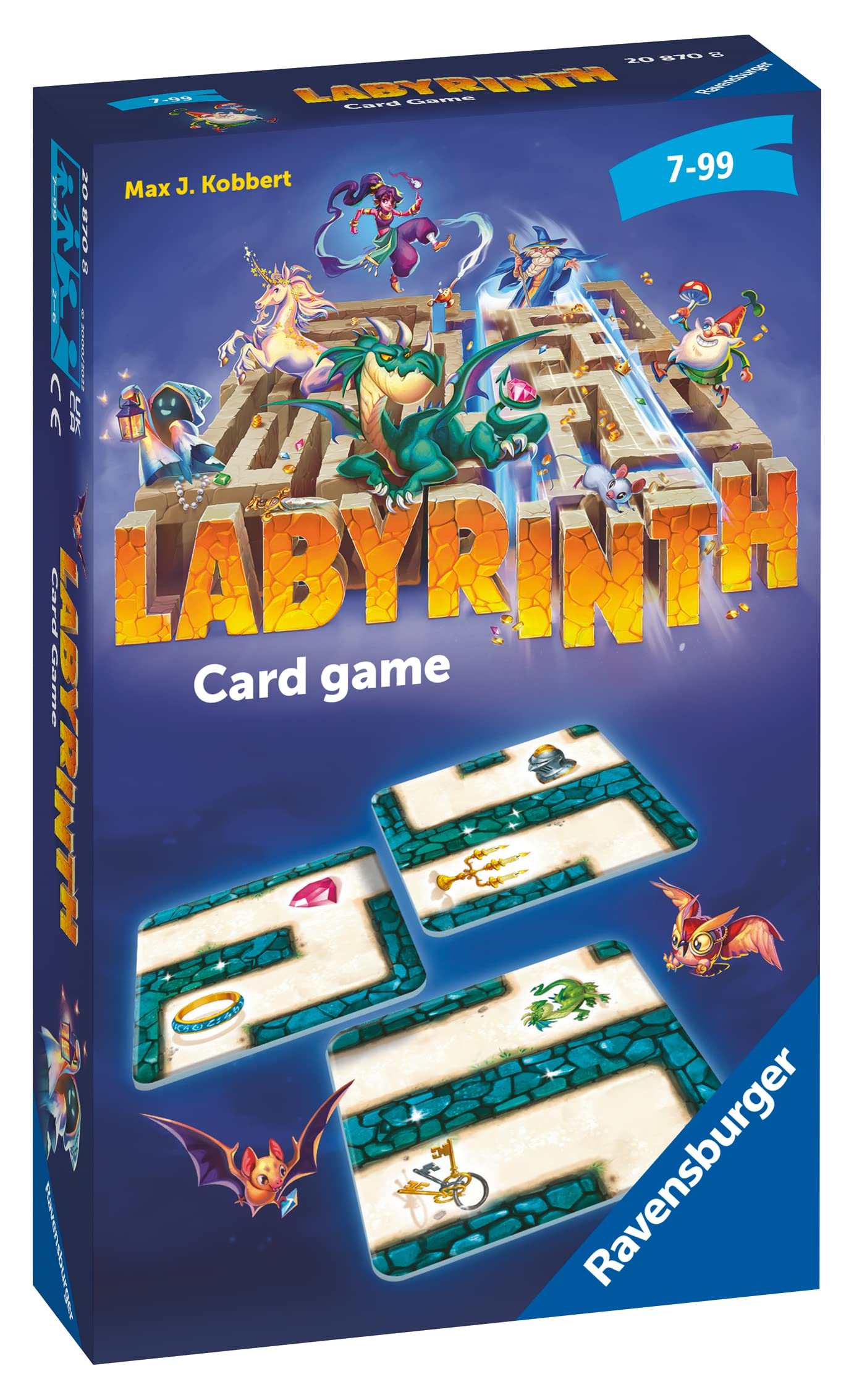 Ravensburger Labyrinth Gioco Da Viaggio – Versione Tascabile Del Labirinto Magico – 2-4 Giocatori – Da 7 Anni In Su