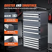 Vista 7 de VEVOR Drill Bit Dispenser Cabinet, Five-Drawer Drill Bit Dispenser, 60-Compartment Drill Bit Organizer Cabinet, Drill Dispenser Organizer Cabinet