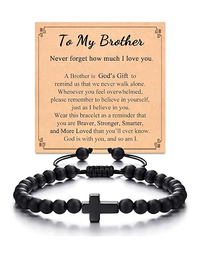Tarsus Cross Bracelet for Men Teens, Cross Jewelry Christian Gifts for Easter, Christmas, Birthday, Religious ...