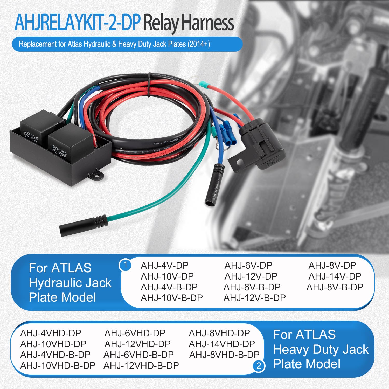 Amazon.com: AHJRELAYKIT-2-DP Relay Harness Replacement for Jack