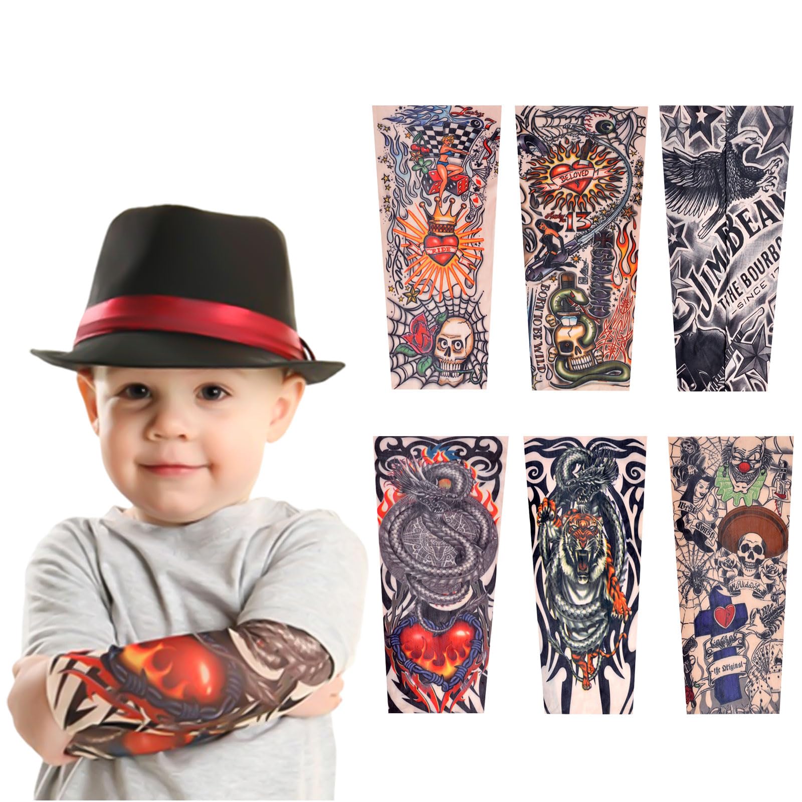 Tattoo ärmel Blulu 12 Stu00fcck Tattoo Arm U00c4rmel Fu00fcr Kinder  Gefu00e4lschte Tattoo U00c4rmel Halloween Tattoos Blut, image size:1600x1600