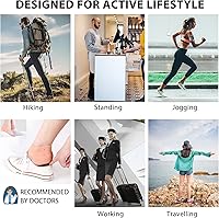 Vista 7 de RooRuns Protectores de talón de gel para tendinitis de Aquiles, ampolla, dolor de talón, fascitis plantar