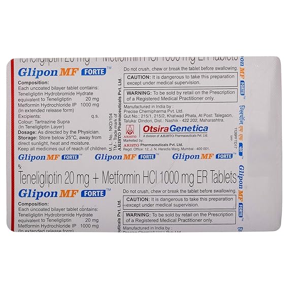Glipon Mf Forte Strip Of 10 Tablets Amazon In Health Personal Care