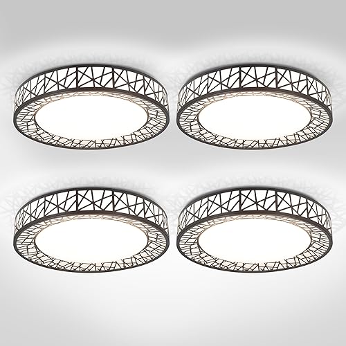 Miniatura 23 de ASD Lámpara de techo de montaje empotrado LED de 30 cm para dormitorio, 20W 1113LM 5CCT 2700K-5000K, luces regulables Triac, para comedor, sala de