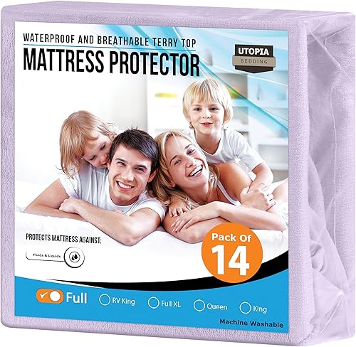 Miniatura 32 de Utopia Bedding – Protector premium de colchón impermeable – Funda de colchón ajustable transpirable.