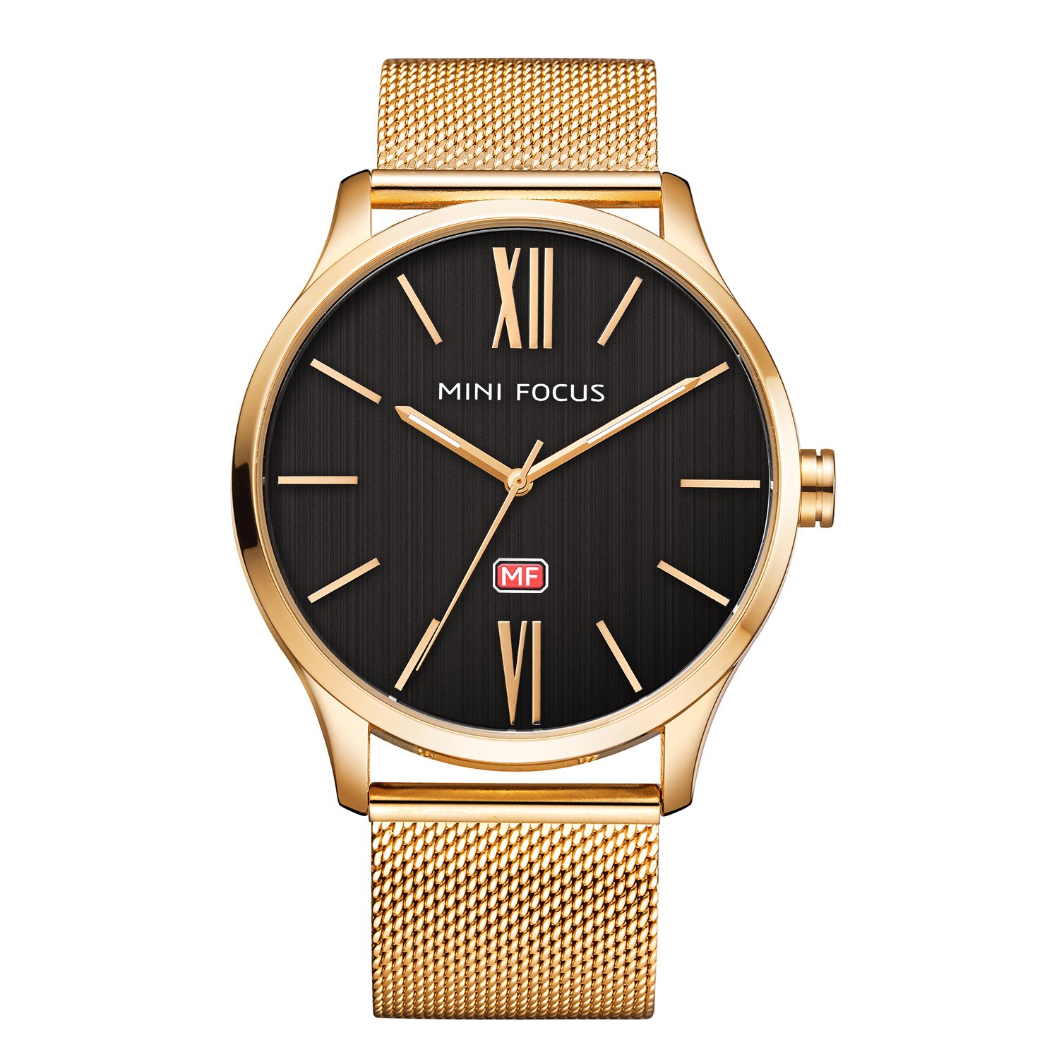 MF MINI FOCUS Men Watches Minimalist Sport Style Wrist Watches (Waterproof/Luminous/Calendar) Silicon Strap Fashion Cool Watch for Men