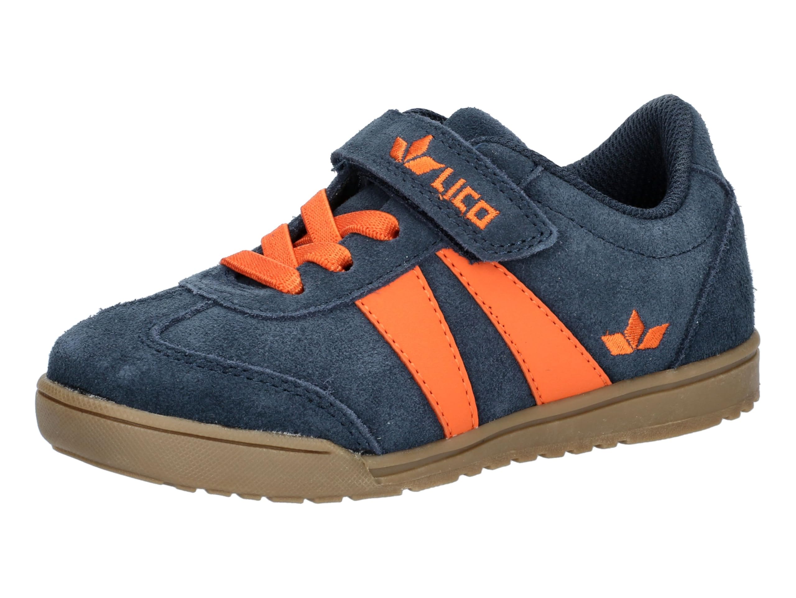 Lico Boys Unisex Children's Easley VS Trainers, Navy/Orange, 27 EU