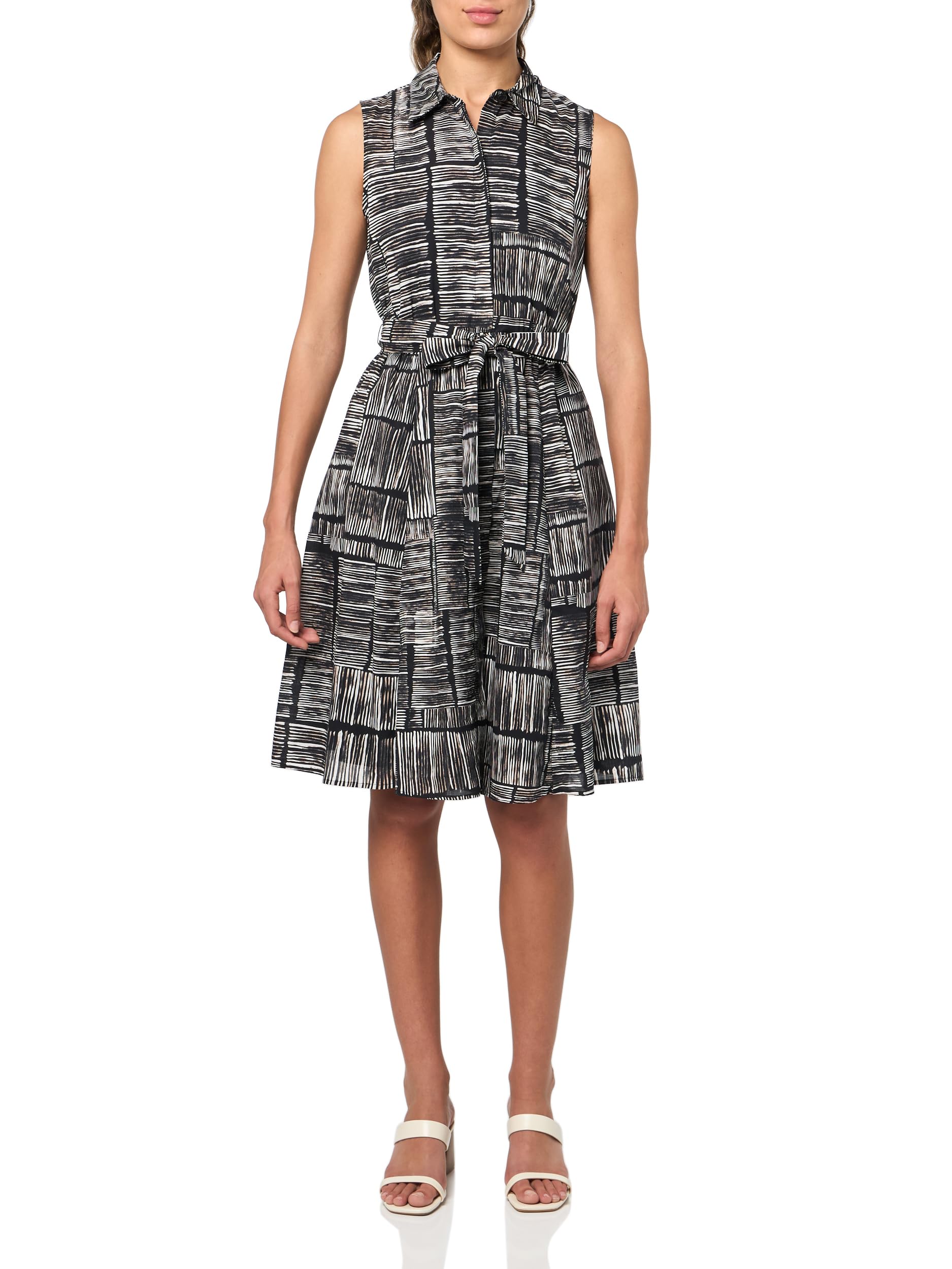 Calvin Klein Cotton Sleeveless Casual Collar Dress Vestido Mujeres