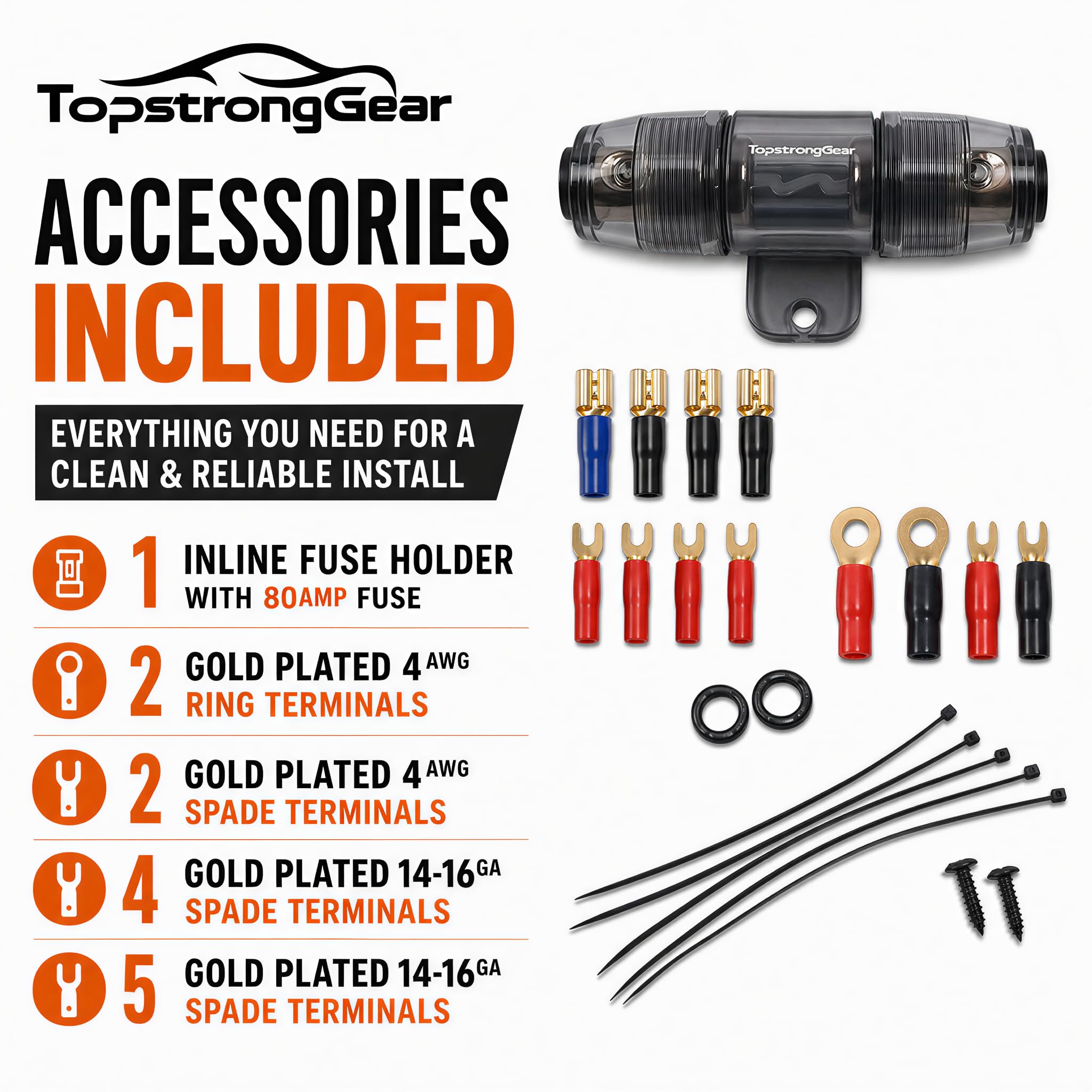 Amazon.co.jp: TOPSTRONGGEAR 4GA アンプキット - 4ゲージ AWG アンプ Amazon.co.jp: TOPSTRONGGEAR 4GA アンプキット - 4ゲージ AWG アンプ