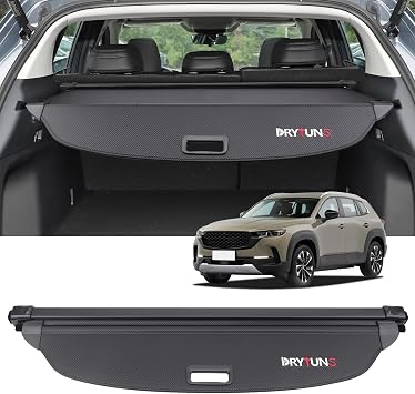 Cargo Cover for Mazda CX-50 2026 2025, Retractable Trunk Cover Privacy Trunk Shield for Mazda CX-50 2023-2026 Carbon Fiber Leather