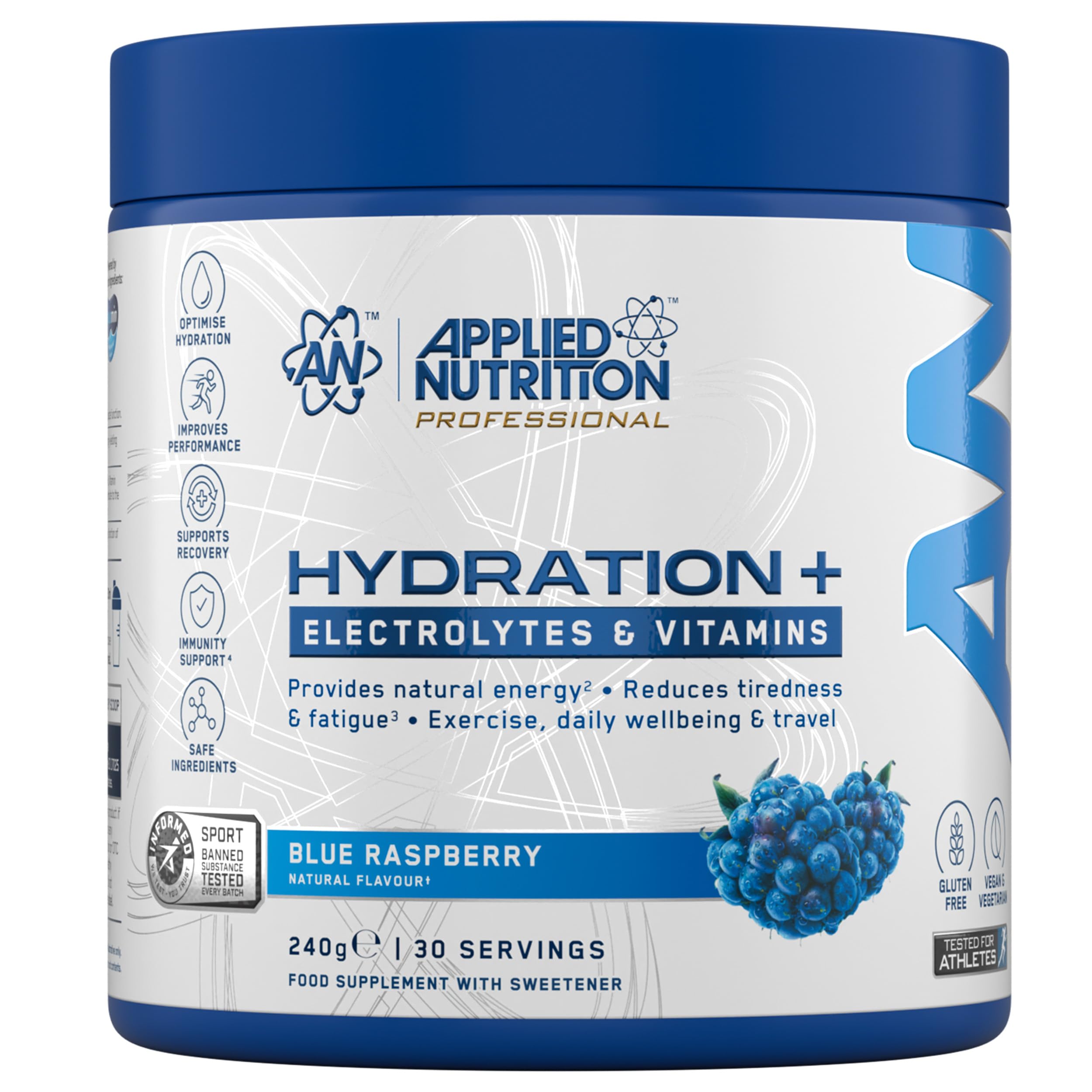 Hydration+, Blue Raspberry - 240 grams
