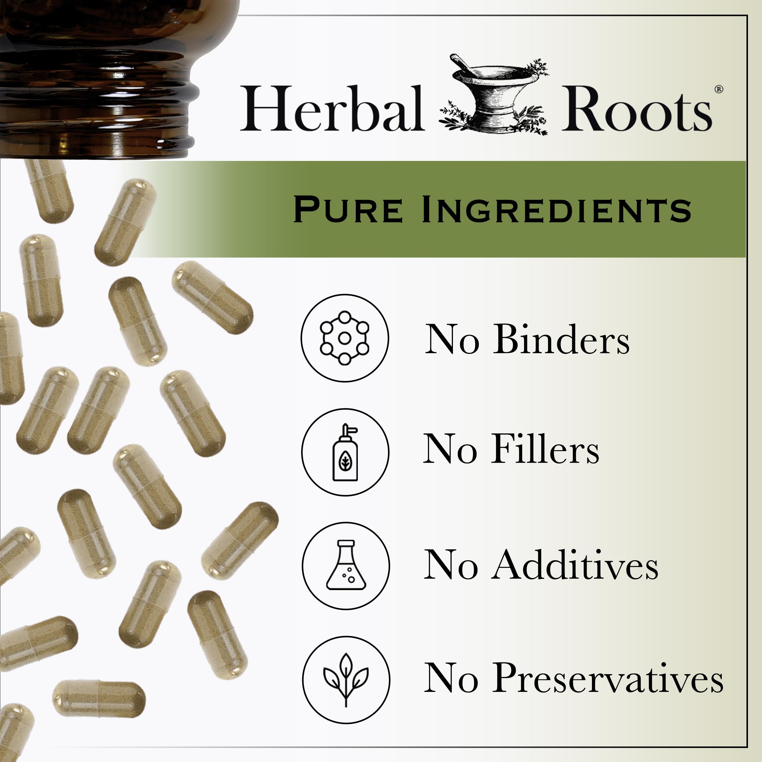 Herbal Roots Organic Milk Thistle Capsules - 80% Silymarin - Liver Support - USDA Certified Organic - 60 Vegan Capsules — Amazon image 6