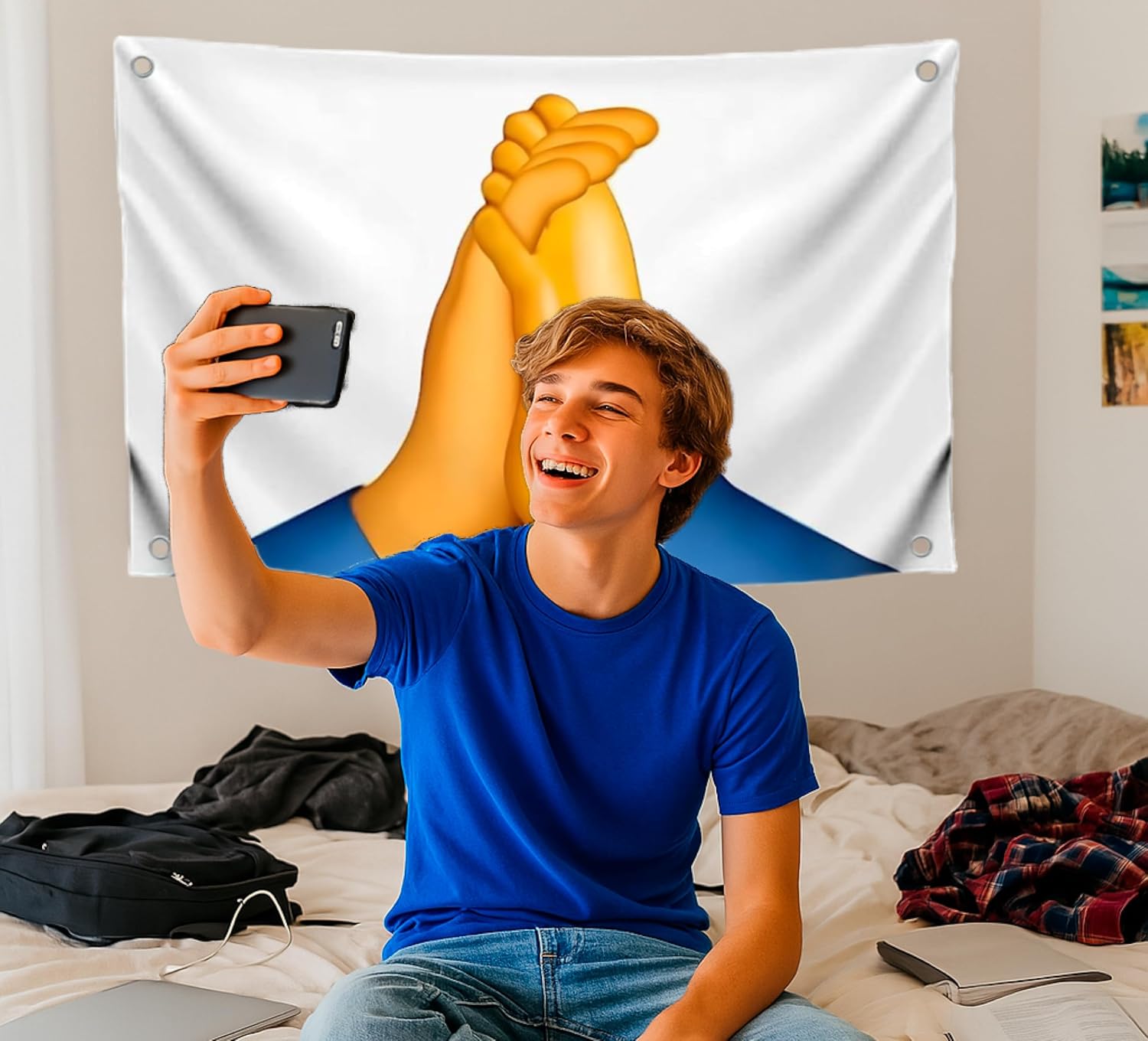 3x5 Feet Funny Art Flag with Four Brass Grommets - Polyester Single Sided Meme Banner for Outside and Inside Use - Cool Apartment Poster for Bedroom or Bathroom Wall Decor - Party or Office Decoration - Image 6