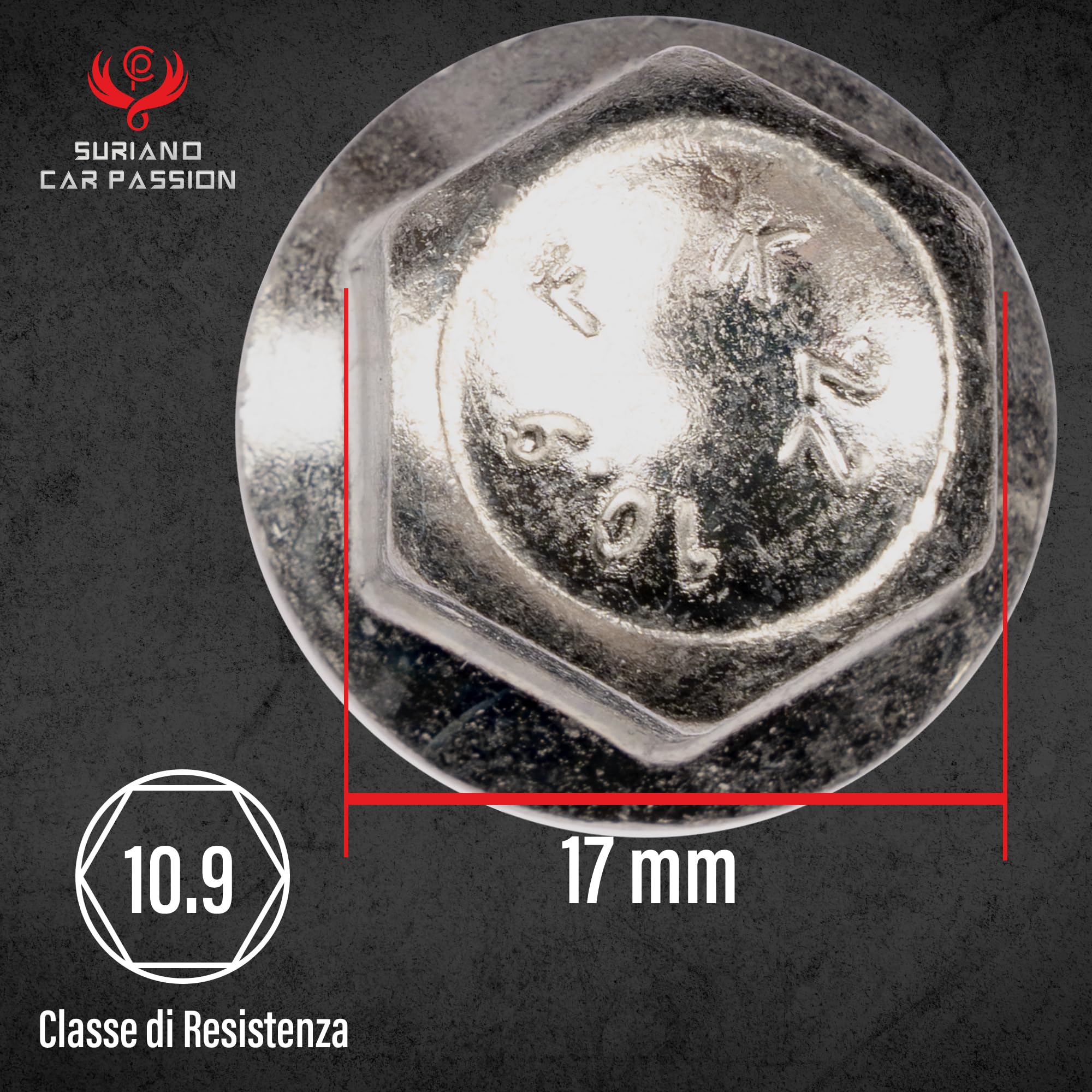 Kit 20 Bulloni Ruota Compatibili Con MERCEDES CLASSE A B C V CLA SLK CLC VITO Fissaggio Ruote Gomme Cerchi In Acciaio e In Lega in Ferro Farad MADE IN ITALY