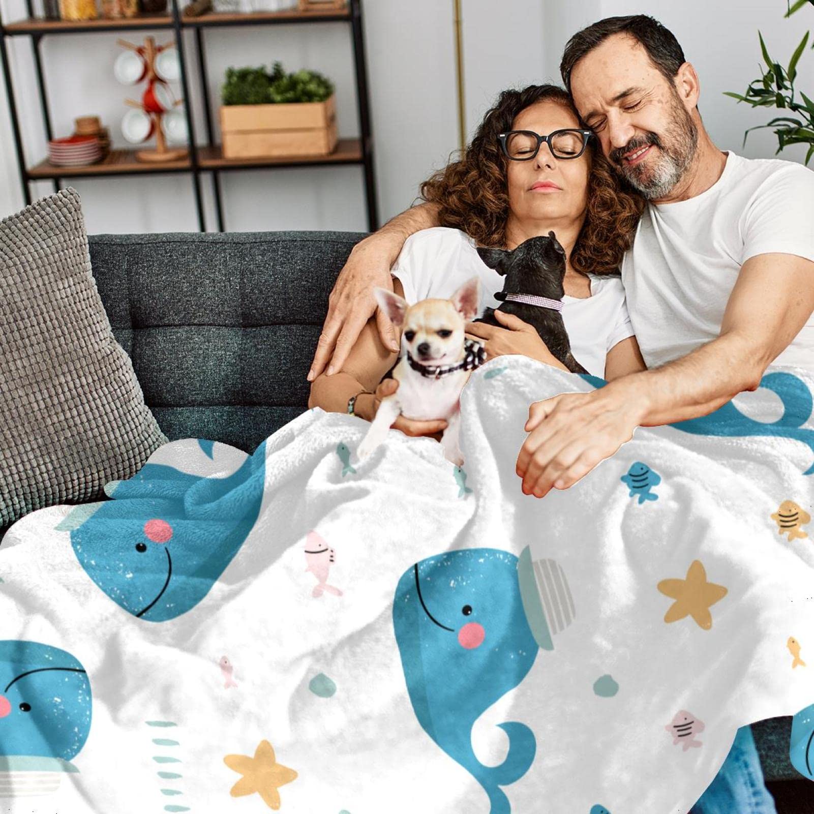 Cagulax Fleece-Überwurfdecke 127x177,8 Cm – Weich & Gemütlich | Für Couch, Sofa & Bett | Maschinenwaschbar