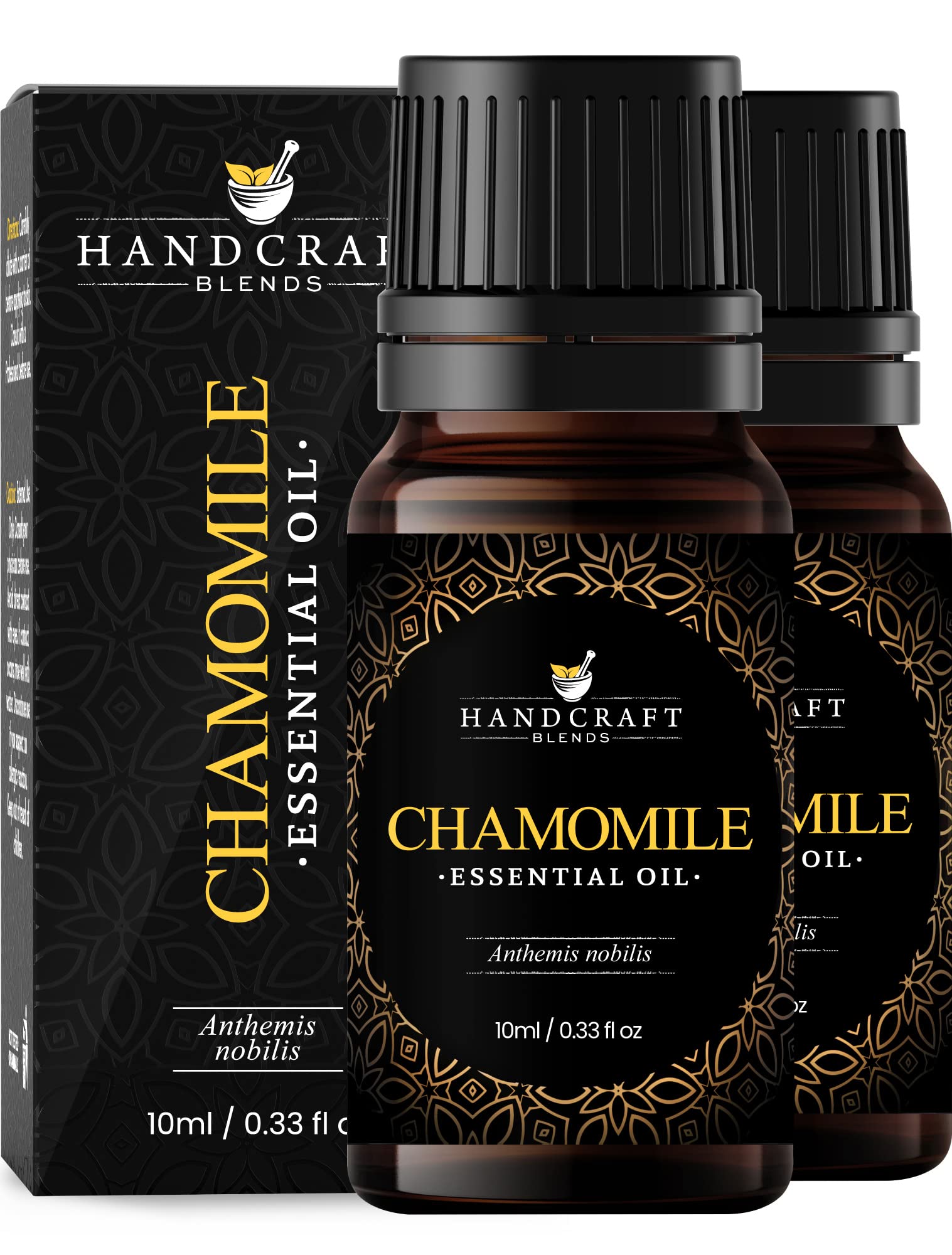 Handcraft Blends Chamomile Essential Oil – 0.33 Fl Oz – Pack of 2 – 100% Pure and Natural – Premium Grade Essential Oil for Diffuser and Aromatherapy, Skin, Massage, Candle and Soap Making Fragrance