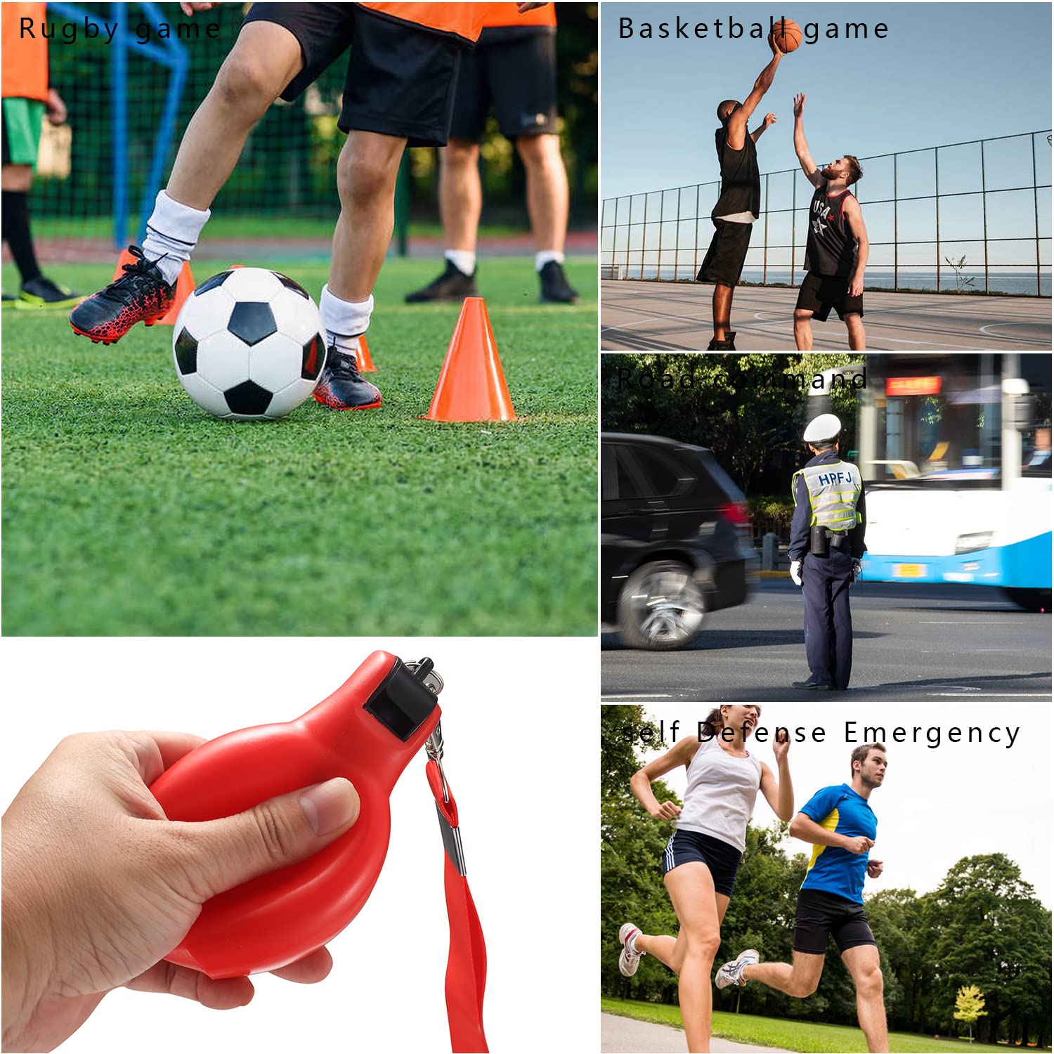 Silbatos de Árbitro de Mano, 2 Piezas, para Fútbol, Entrenamiento y Deportes