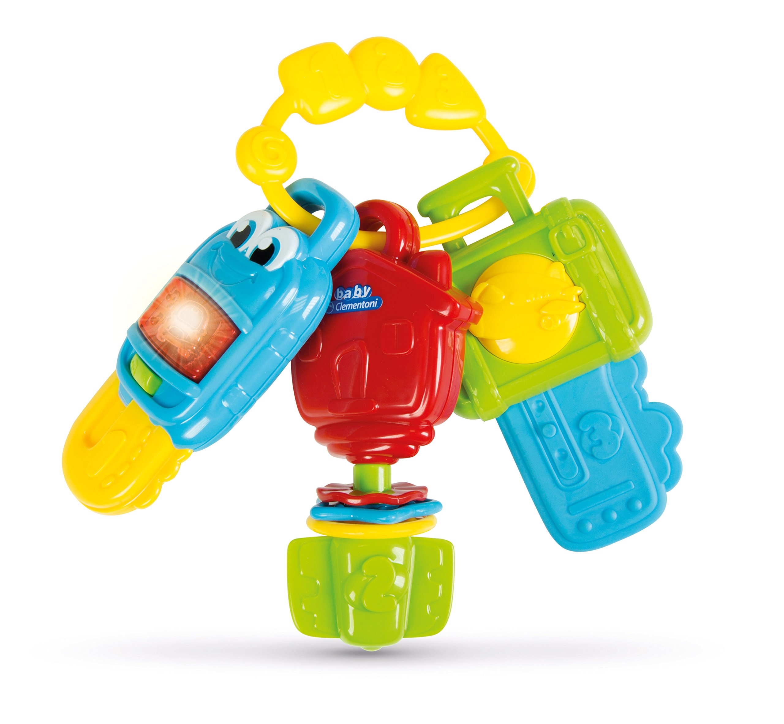 Jollein – Portachiavi Massaggiagengive In Silicone Lovely Birds – Per Bambini Da 0 Mesi – Anello Da Attaccare Al Passeggino