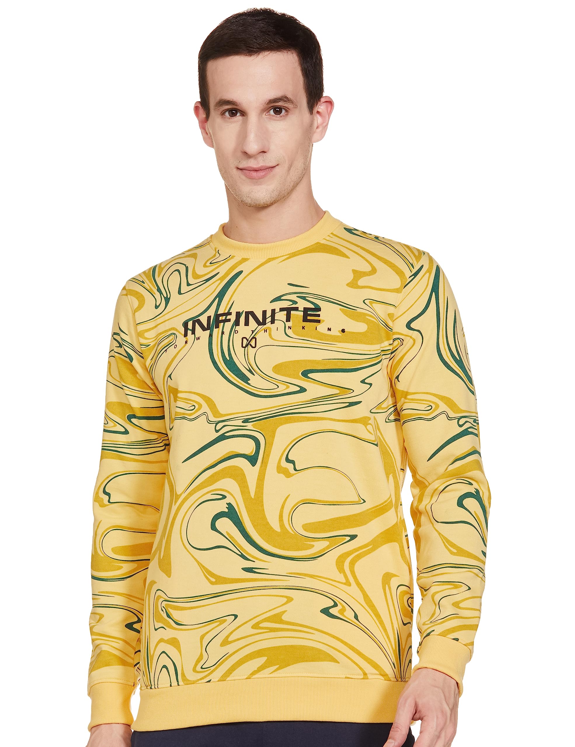 the indian garage co Men Regular Fit Abstract Crew Neck Overhead Sweatshirt-picture-19
