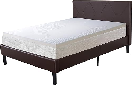 Olee Sleep cubrecolchón de espuma viscoelástica Premium Dura de 4 pulgadas de grosor con funda por Sleeplace.