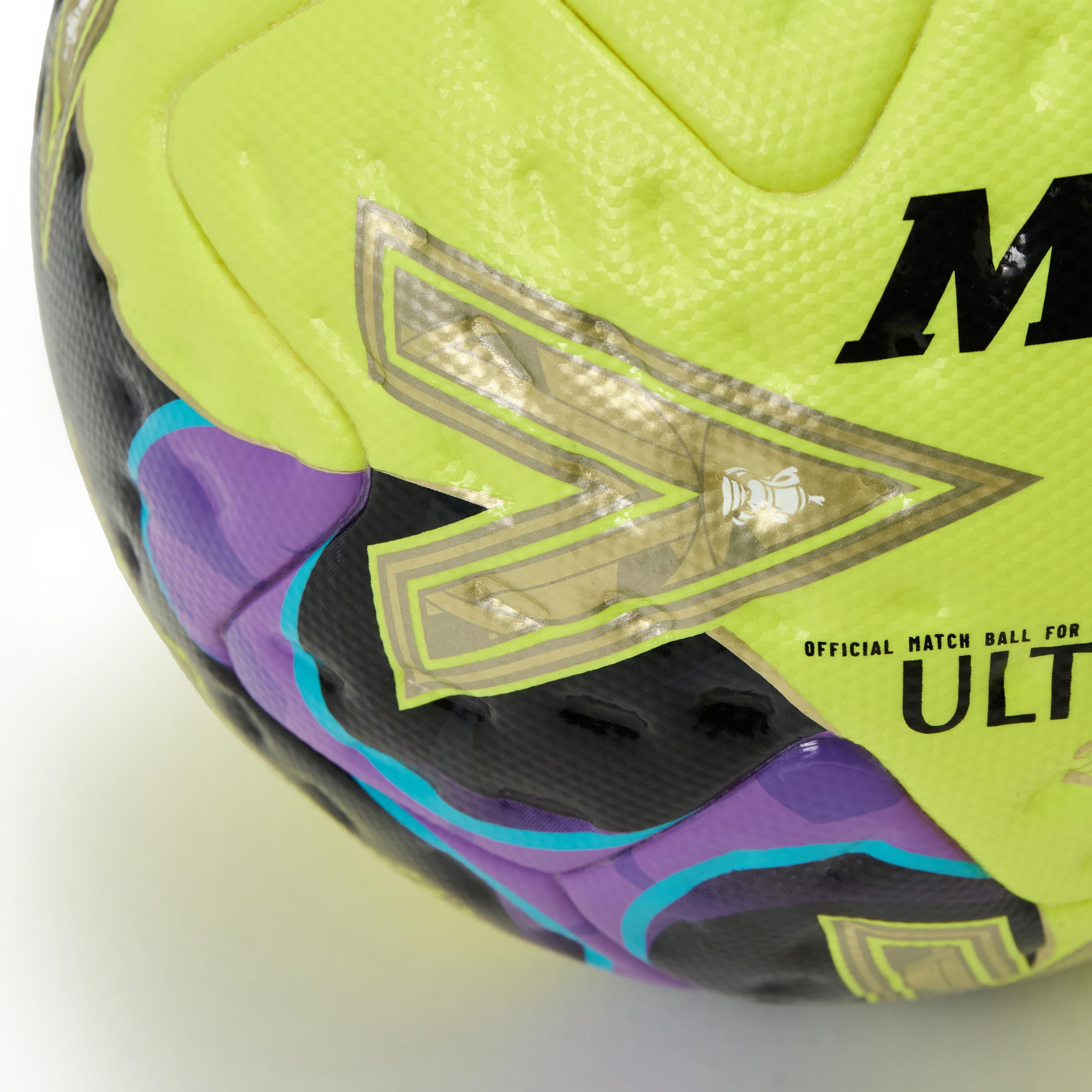 Mitre WFA Cup Winn R Ultimax Pro2526 Fútbol para Unisex Adulto, Verde/Gold/Púrpura, 5