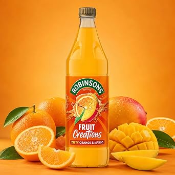 Robinsons Fruit Creations Zesty Orange & Mango No Added Sugar Squash 1L