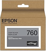 Epson T760720 UltraChrome HD Light Black Standard Capacity Cartridge Ink
