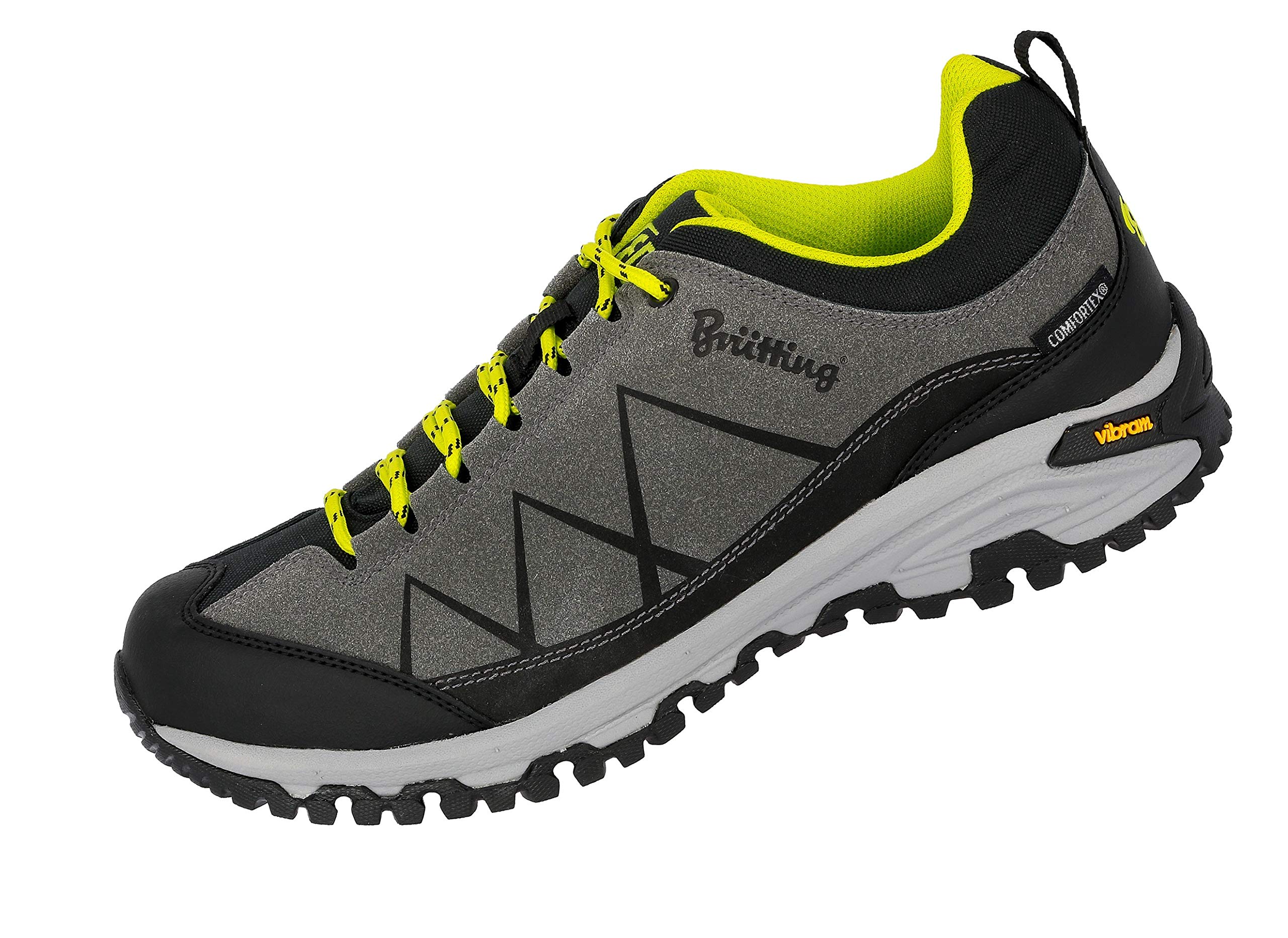 Brütting Unisex Kansas Trekking and Hiking Shoes, Anthracite Black Lemon, 7 UK
