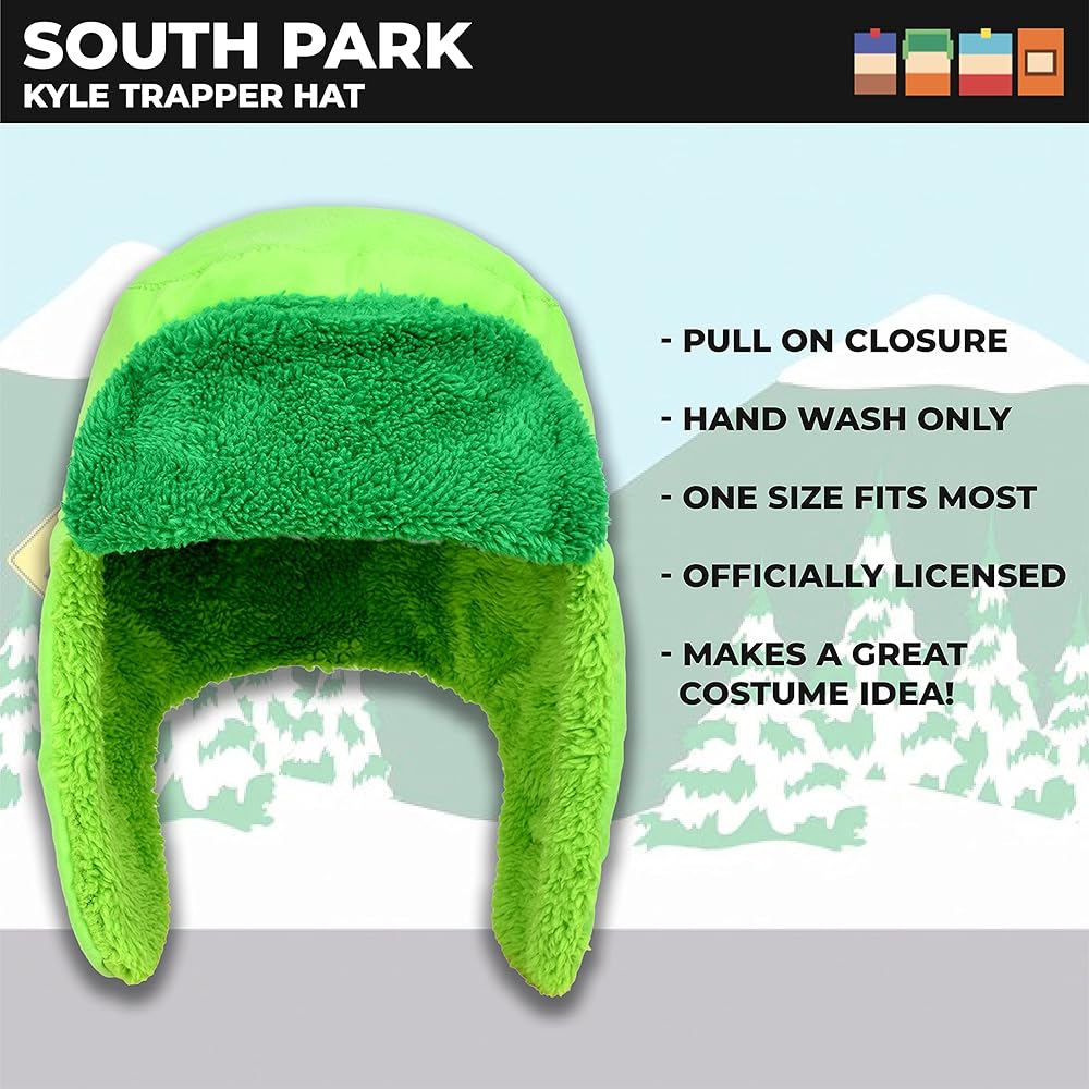 South Park Hats, South Park Hat, Stan, Kyle, Kenny McCormick, Eric