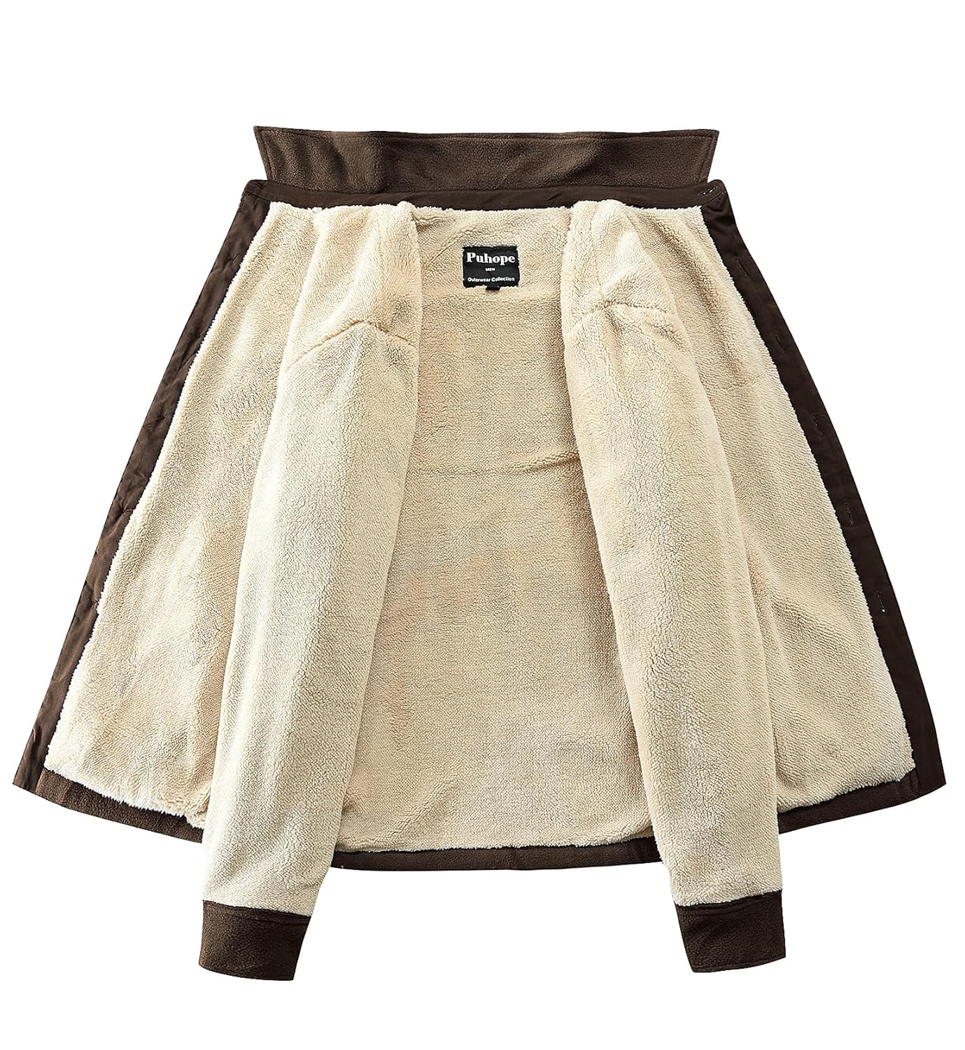 Puhope Jaqueta masculina de lã polar com forro de sherpa quente para homens, jaqueta grossa de botões com vários bolsos em promoção! Veja a oferta e mais achadinhos de Jaquetas & Casacos 2 Hoje é o melhor dia para comprar Puhope Jaqueta masculina de lã polar com forro de sherpa quente para homens, jaqueta grossa de botões com vários bolsos com aquele preço maroto! Promoção! Aproveite a oferta! 2