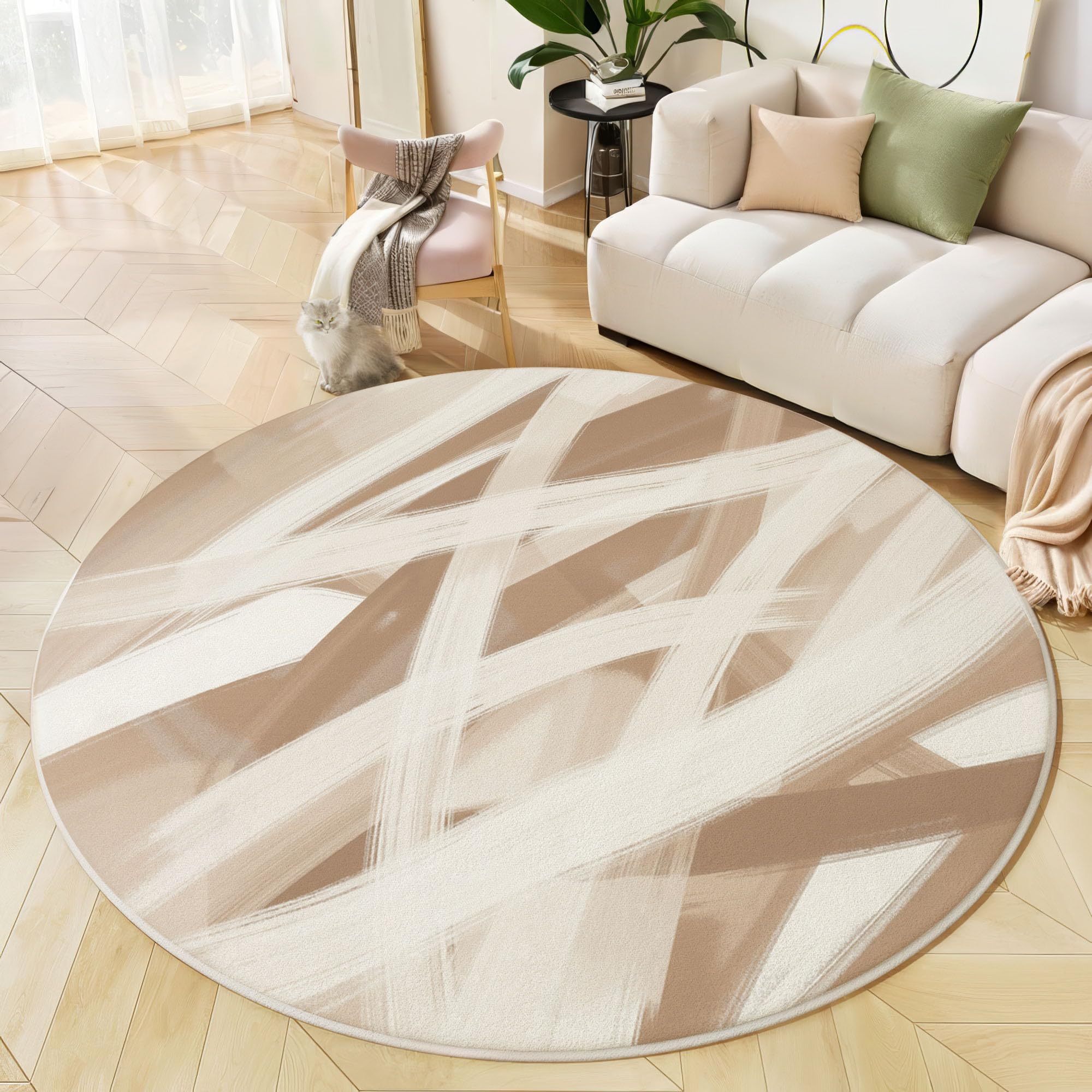 Tapis de chambre 160 cm lavable pour sol propre et antidérapant