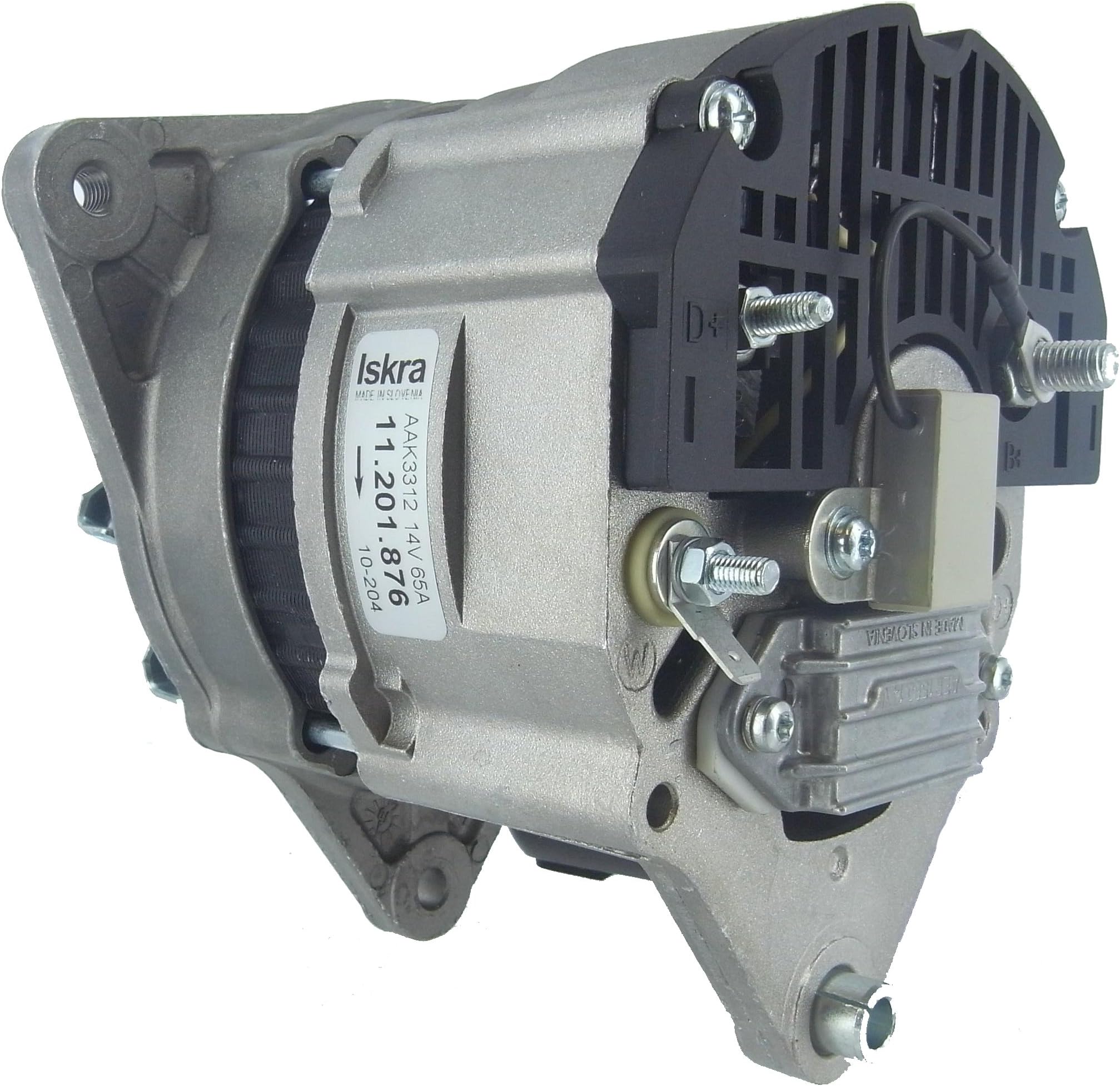 Original Equipment Iskra Alternator for Case Farm Tractors CX60 CX70 CX80 VX90 VX100 1998-1999 (with Diesel Engines 3-165, 4-258, 4-244), 388188A1