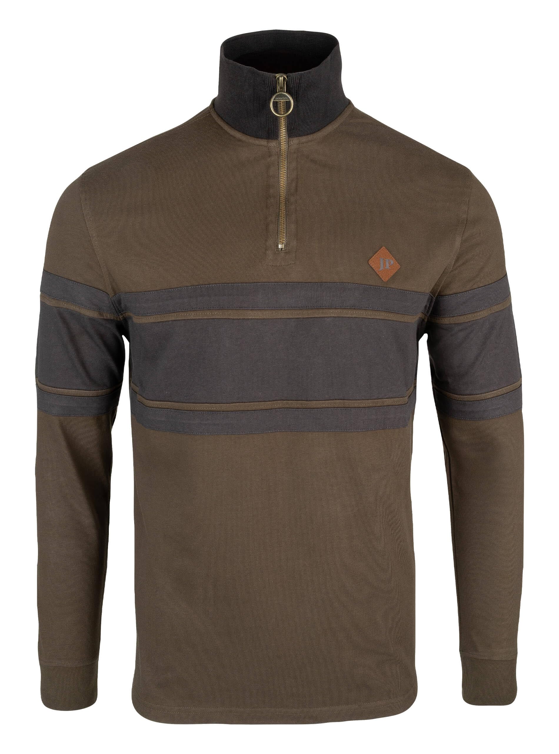 Jack Pyke Men’s Half Zip Contrast Sweatshirt Large Green