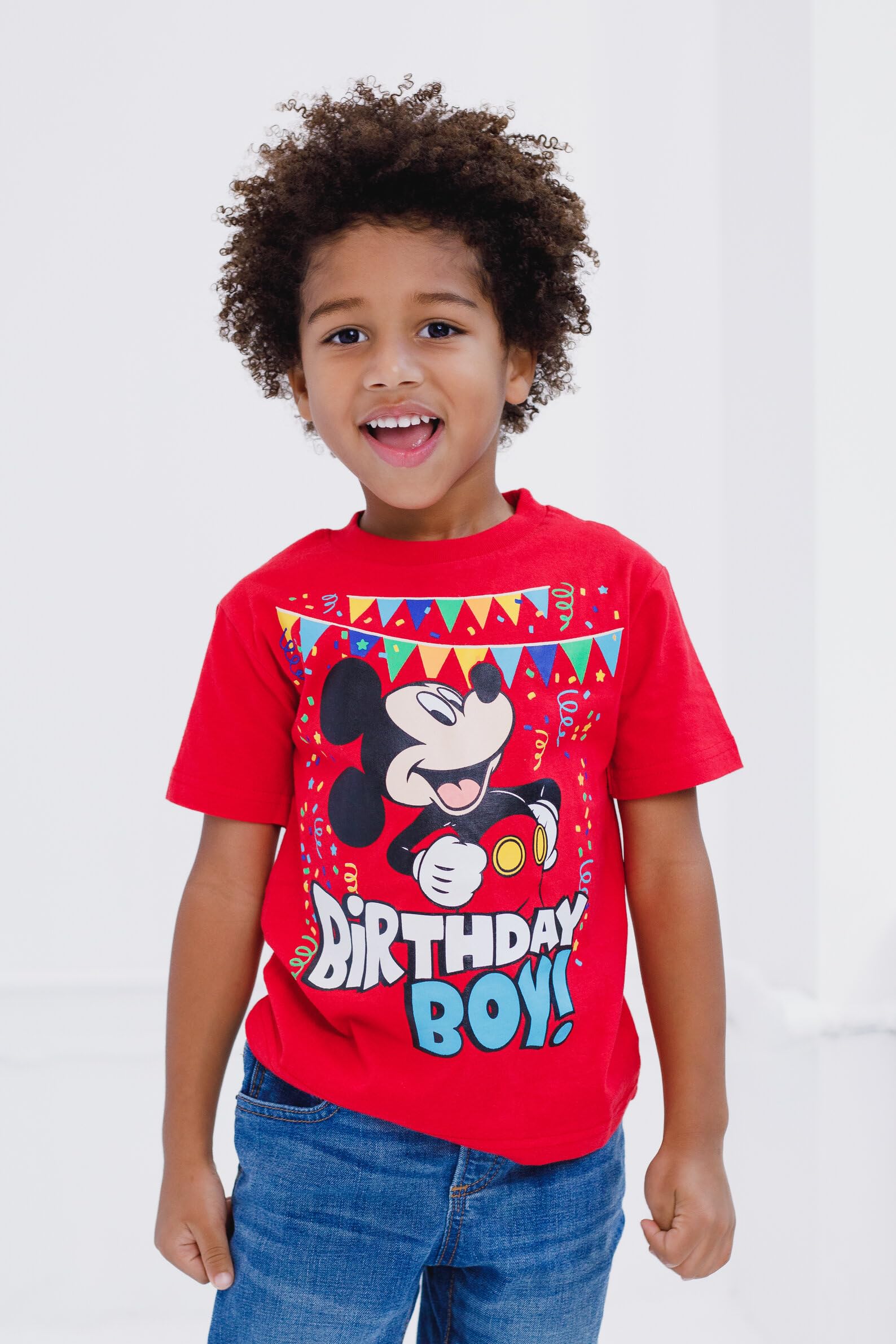 Disney Geburtstagsshirt für Babys und große Jungen (12 Monate, 10-12)