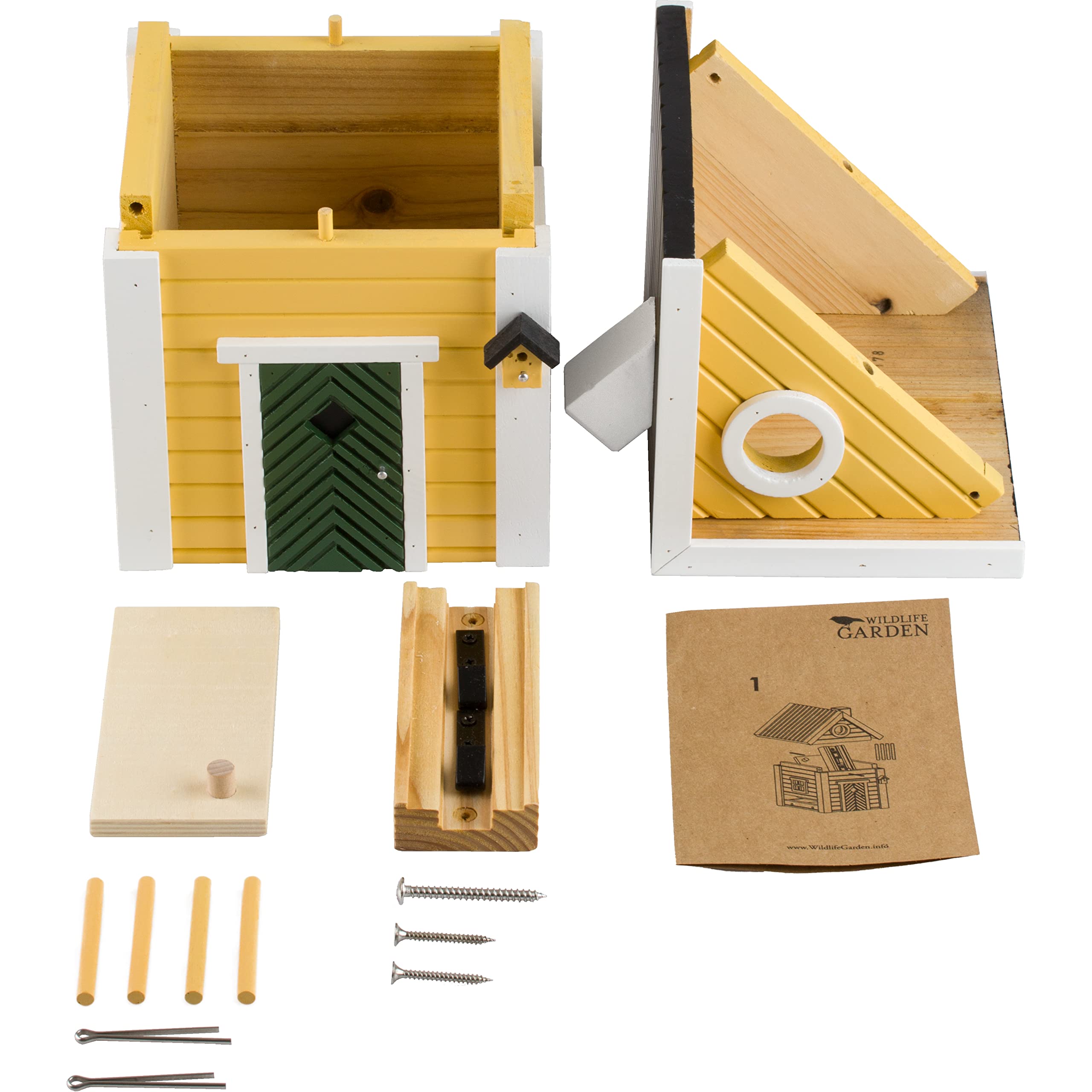 Wildlife Garden WG104 Multiholk Villa - Der Kombinierte Vogelfutterhaus und Nistkasten/Vogelhaus aus Holz